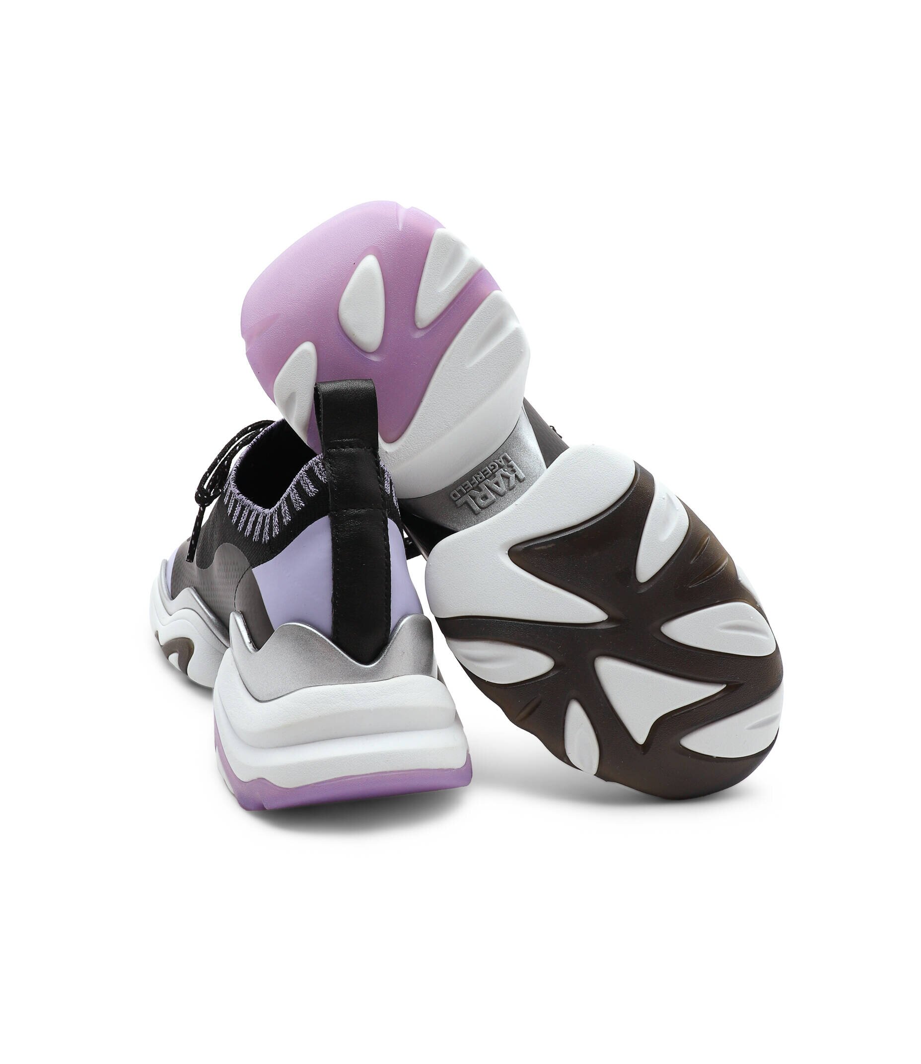 Karl Lagerfeld Sneakers Gemini Knit Sock Lo cu adaos de piele