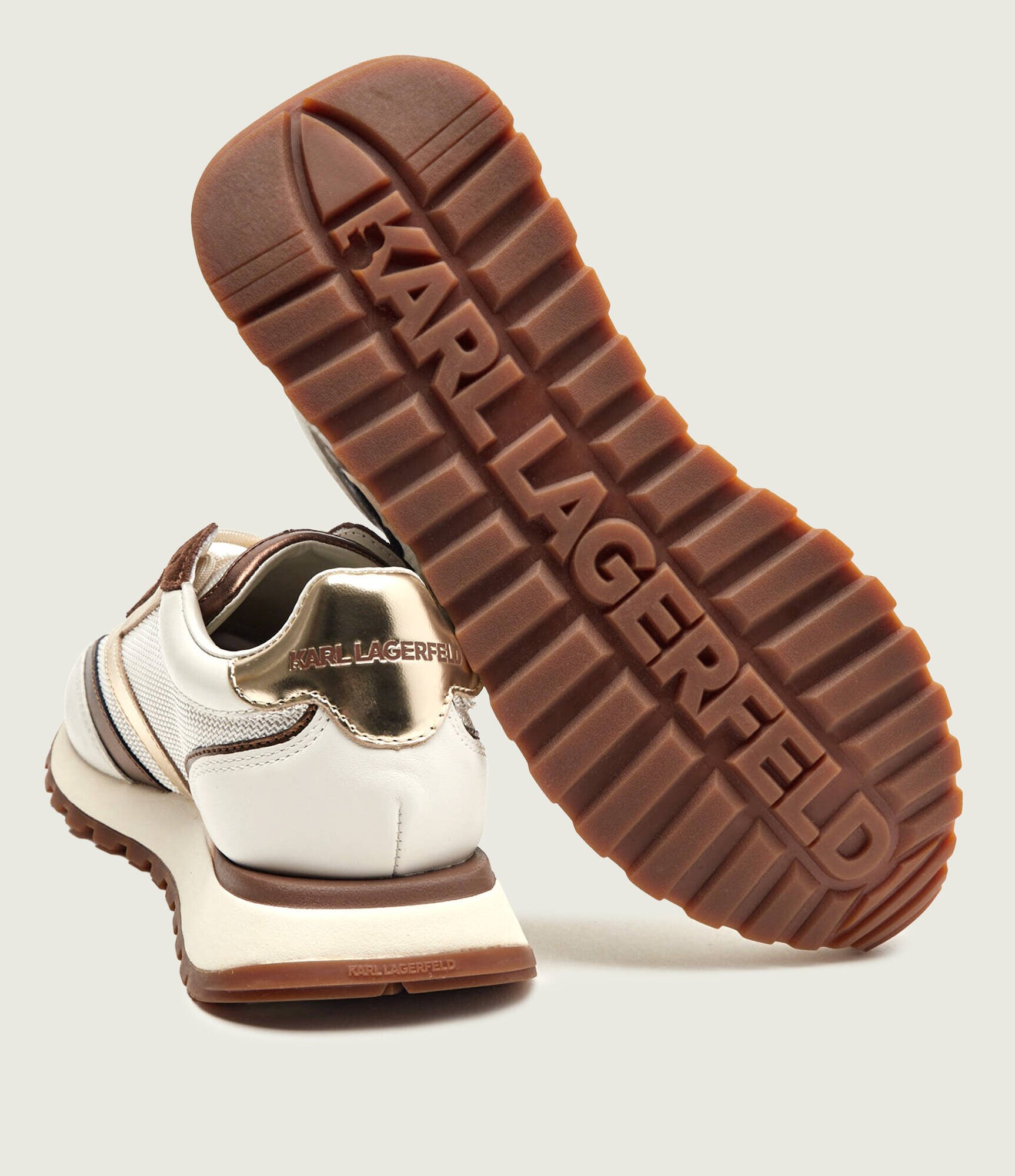 Karl Lagerfeld Sneakers KAIRO NFT cu adaos de piele | piele întoarsă