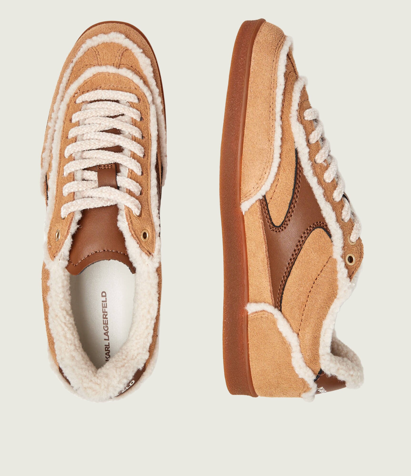 Karl Lagerfeld Sneakers Kandidate | piele întoarsă | shearling