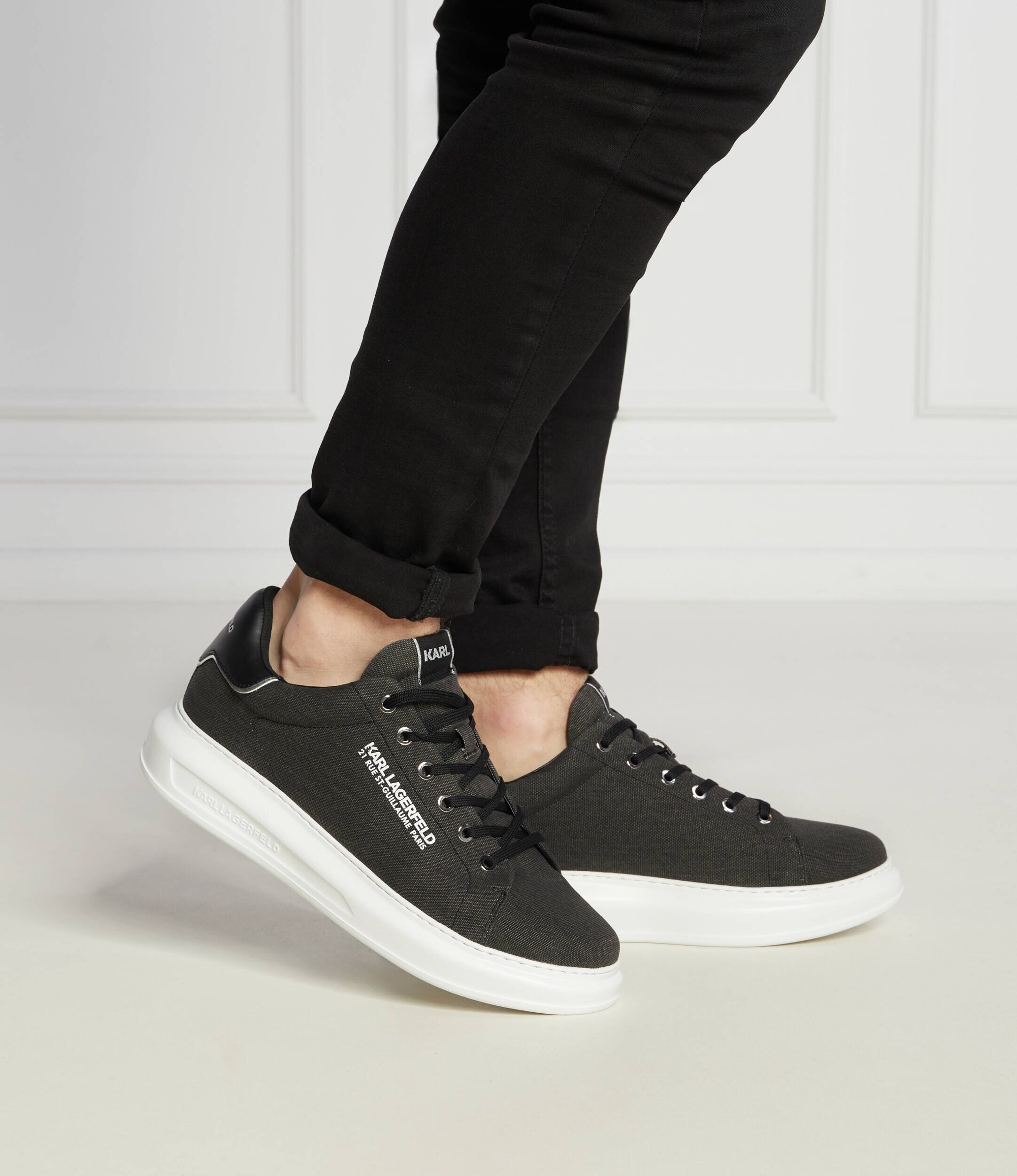 Karl Lagerfeld Sneakers KAPRI cu adaos de piele