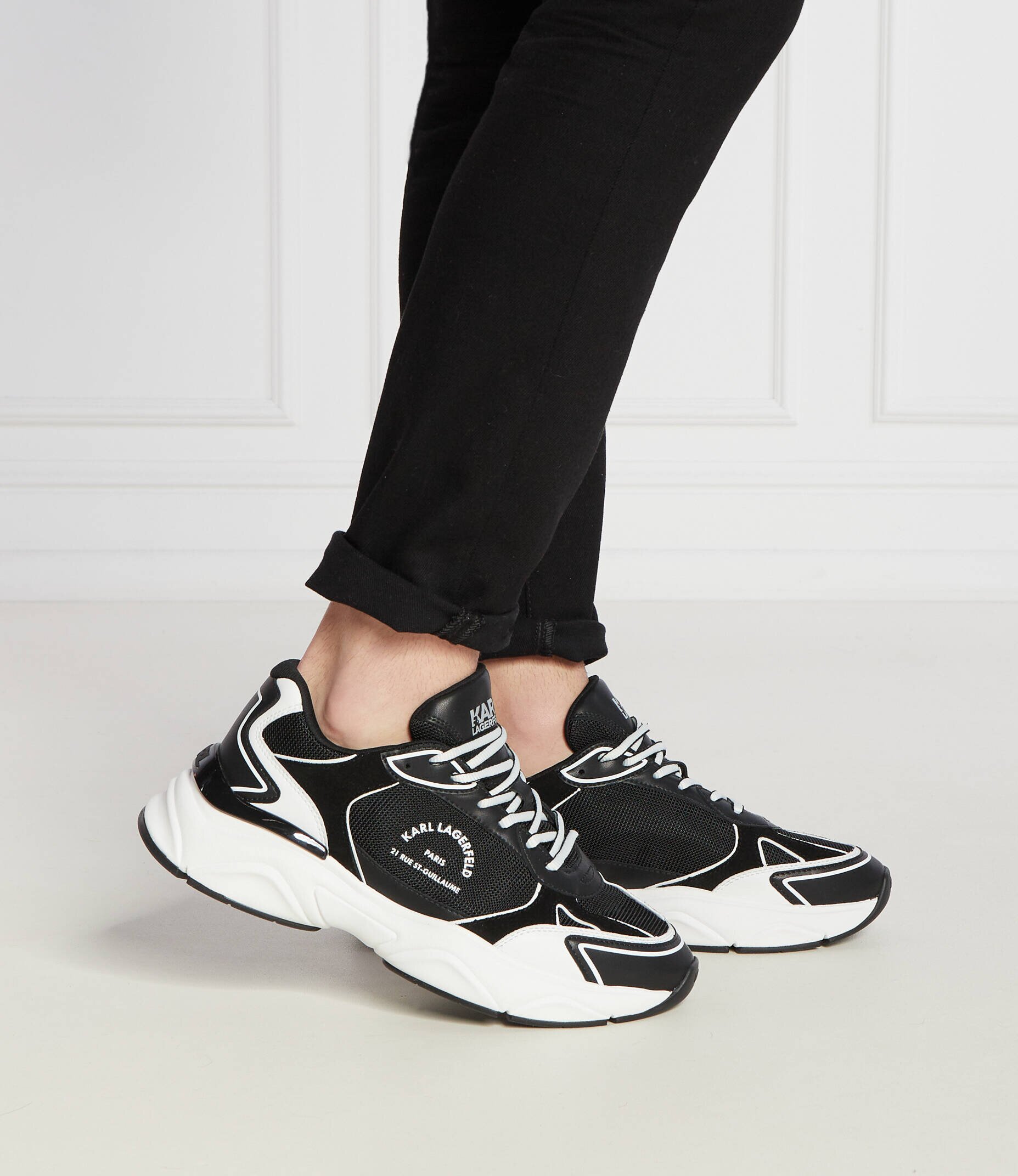 Karl Lagerfeld Sneakers komet cu adaos de piele