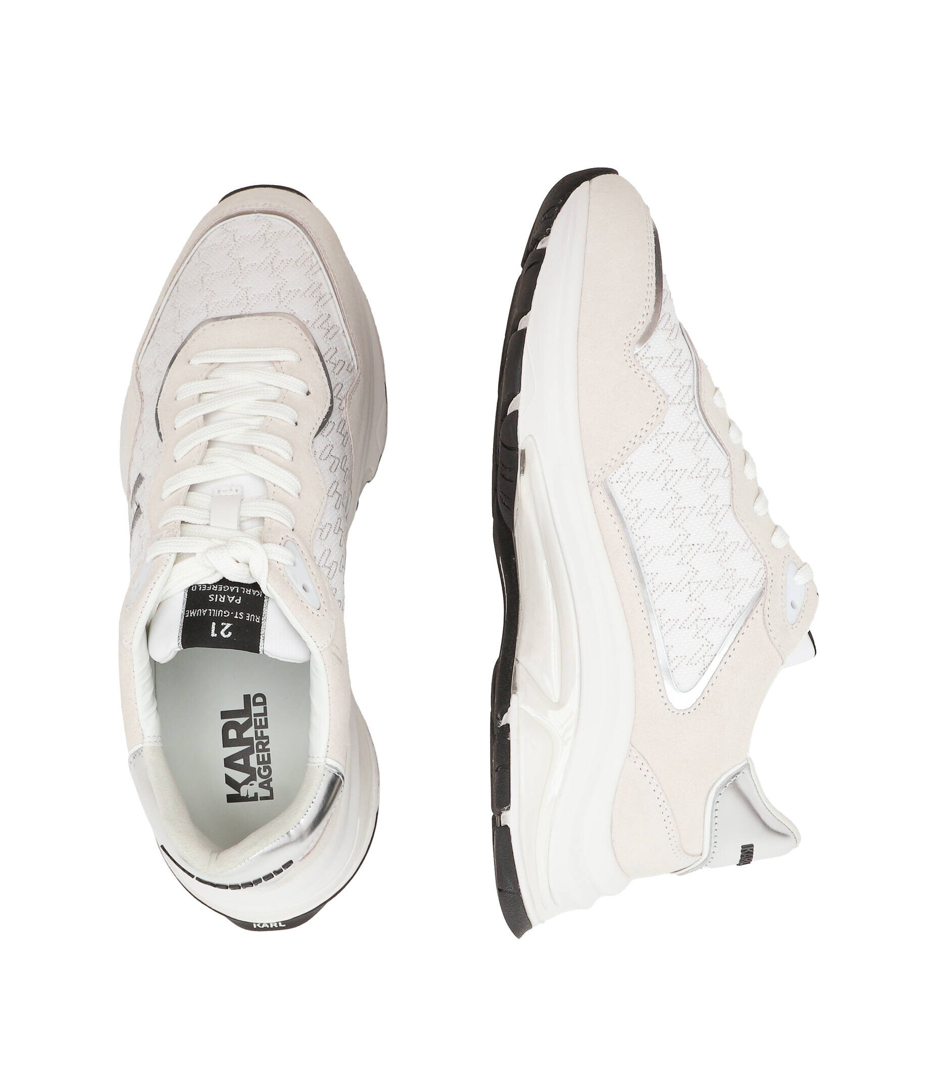 Karl Lagerfeld Sneakers LUX FINESSE cu adaos de piele