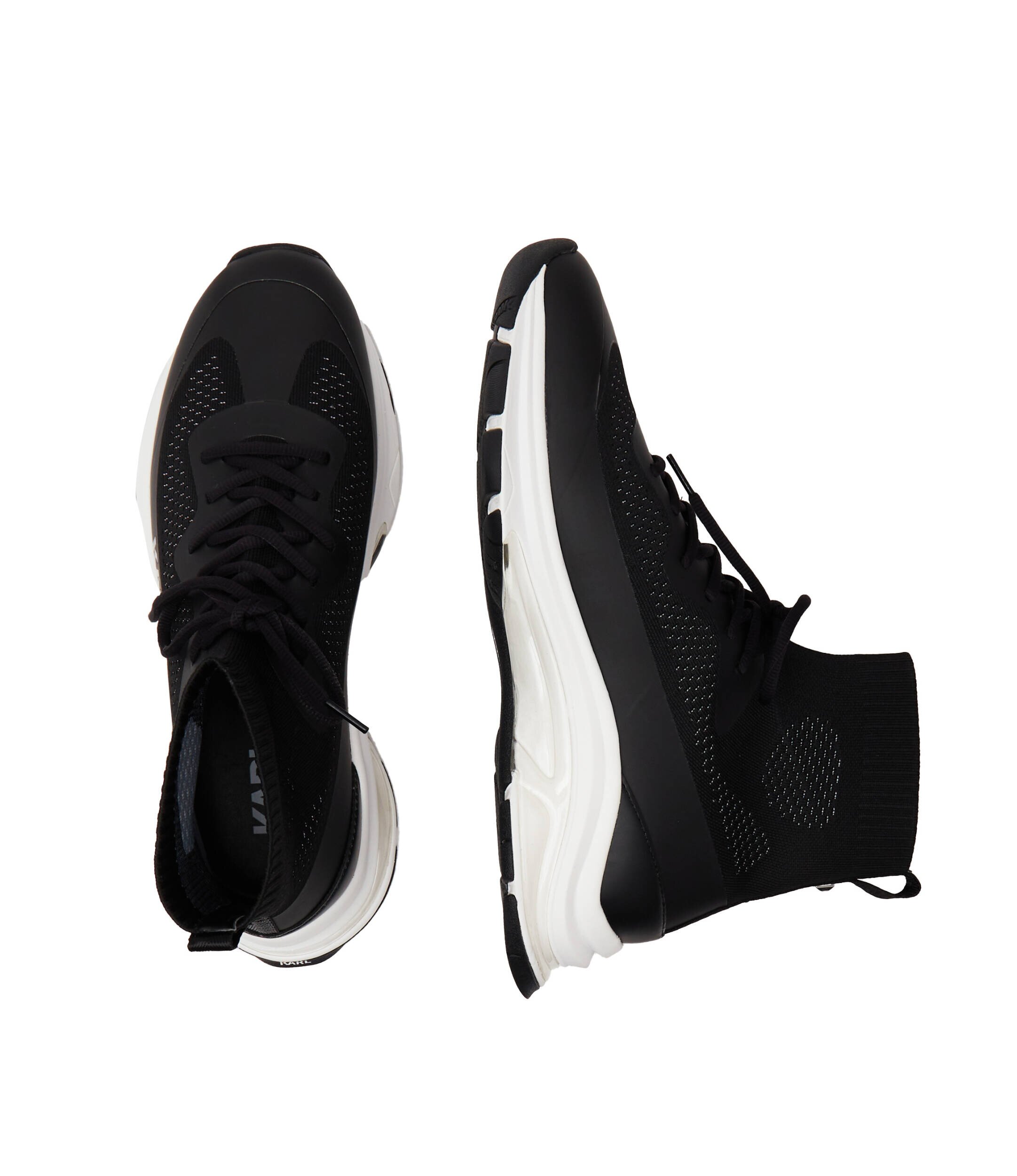 Karl Lagerfeld Sneakers LUX FINESSE Hi Pull On Runner cu adaos de piele