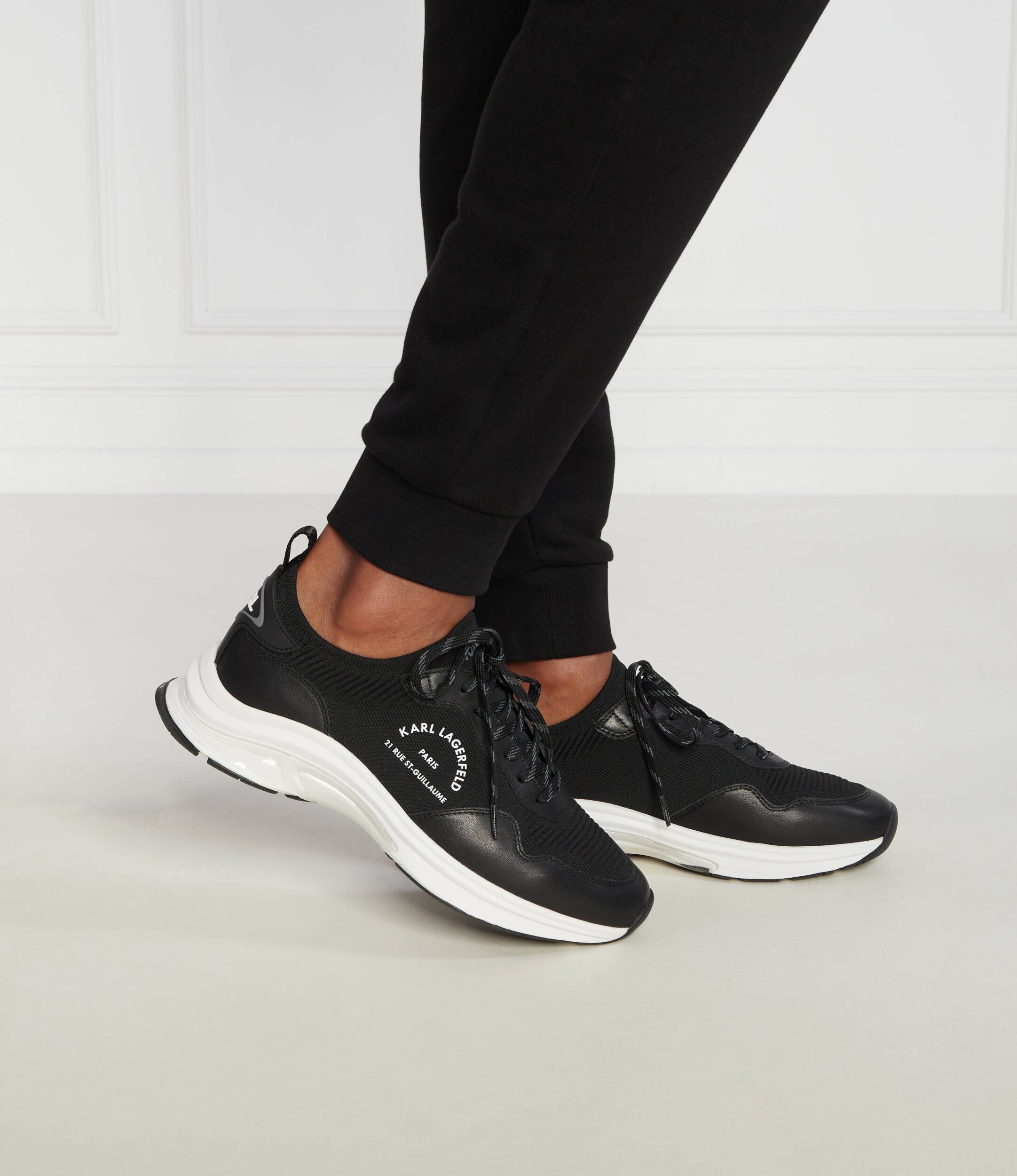 Karl Lagerfeld Sneakers LUX FINESSE Maison Karl Sock cu adaos de piele