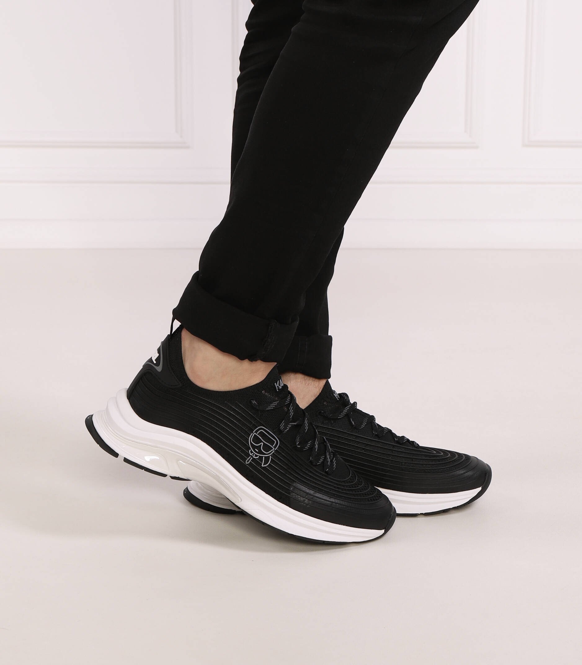 Karl Lagerfeld Sneakers LUX FINESSE Plexikonic cu adaos de piele
