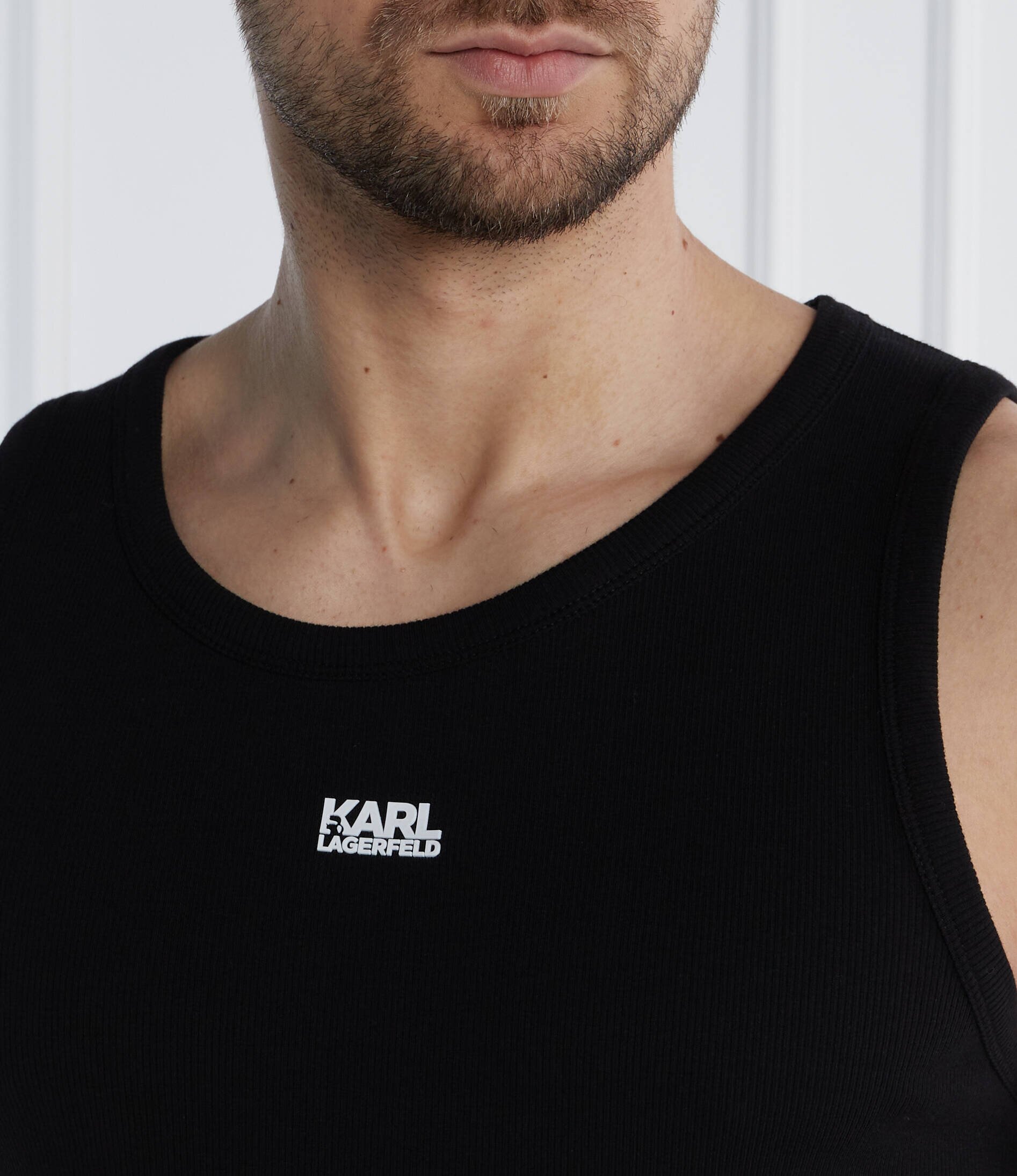Karl Lagerfeld Tank top CREWNECK | Slim Fit