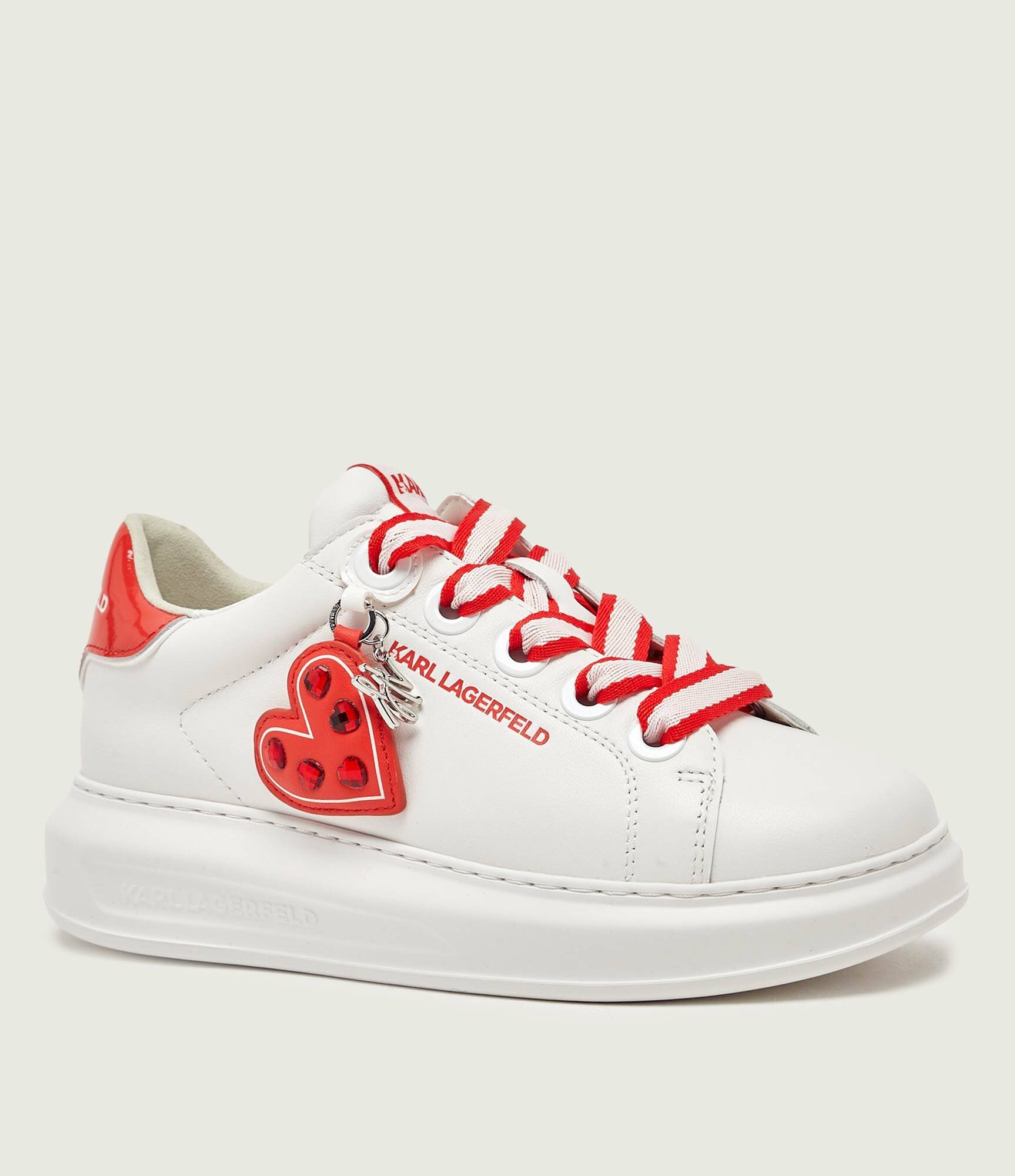 Karl Lagerfeld Teniși din piele KAPRI Love Pendant