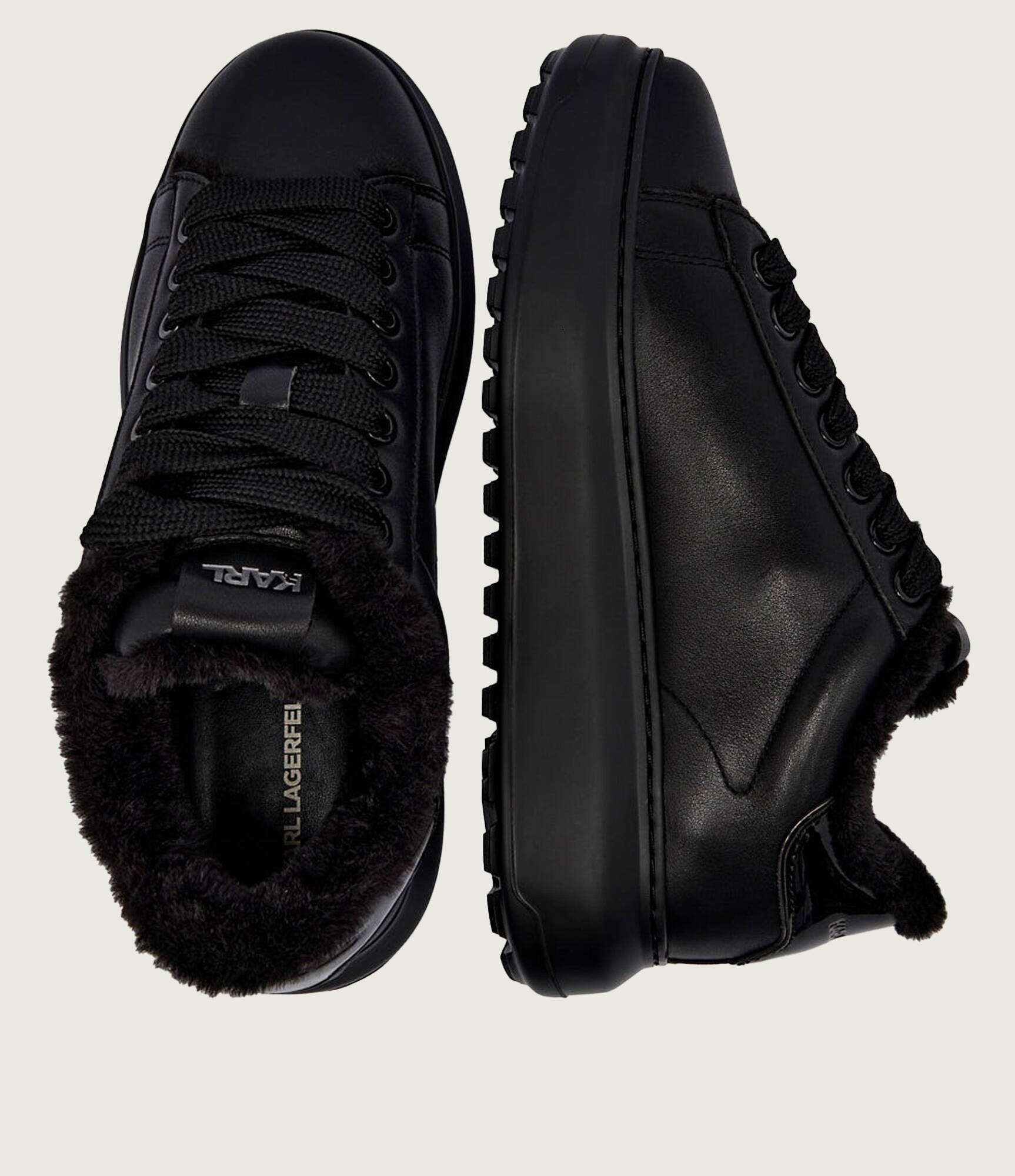 Karl Lagerfeld Teniși din piele KAPRI LUG | shearling