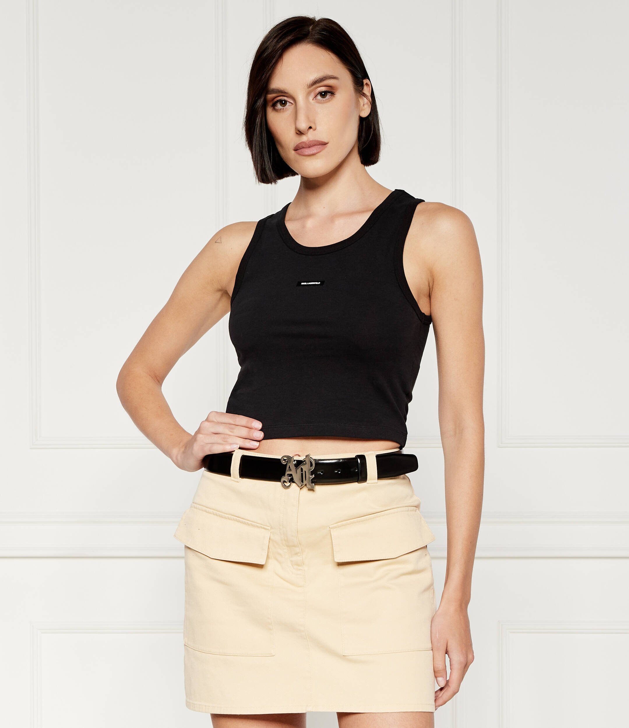 Karl Lagerfeld Top Essential | Cropped Fit