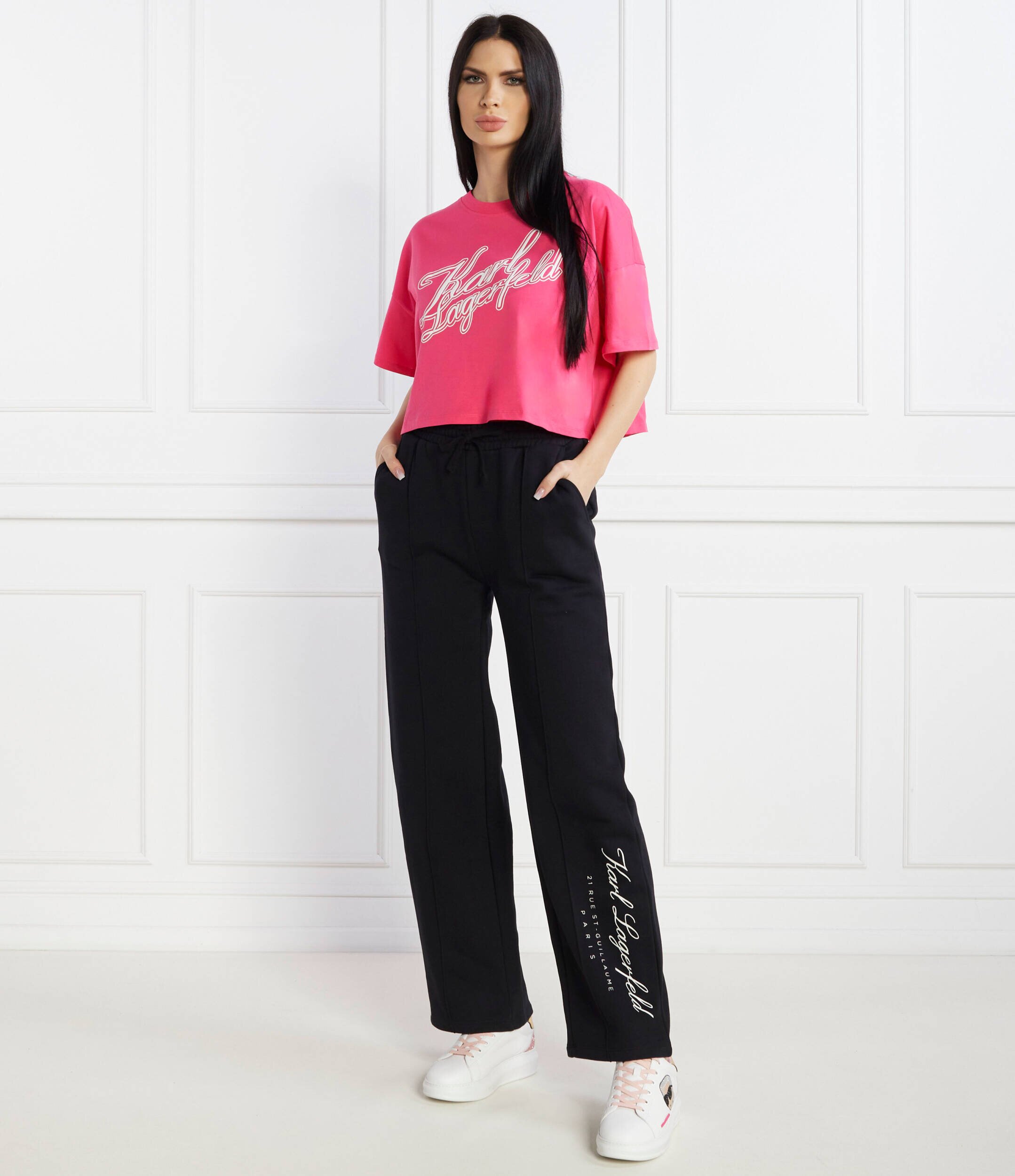 Karl Lagerfeld Tricou | Cropped Fit
