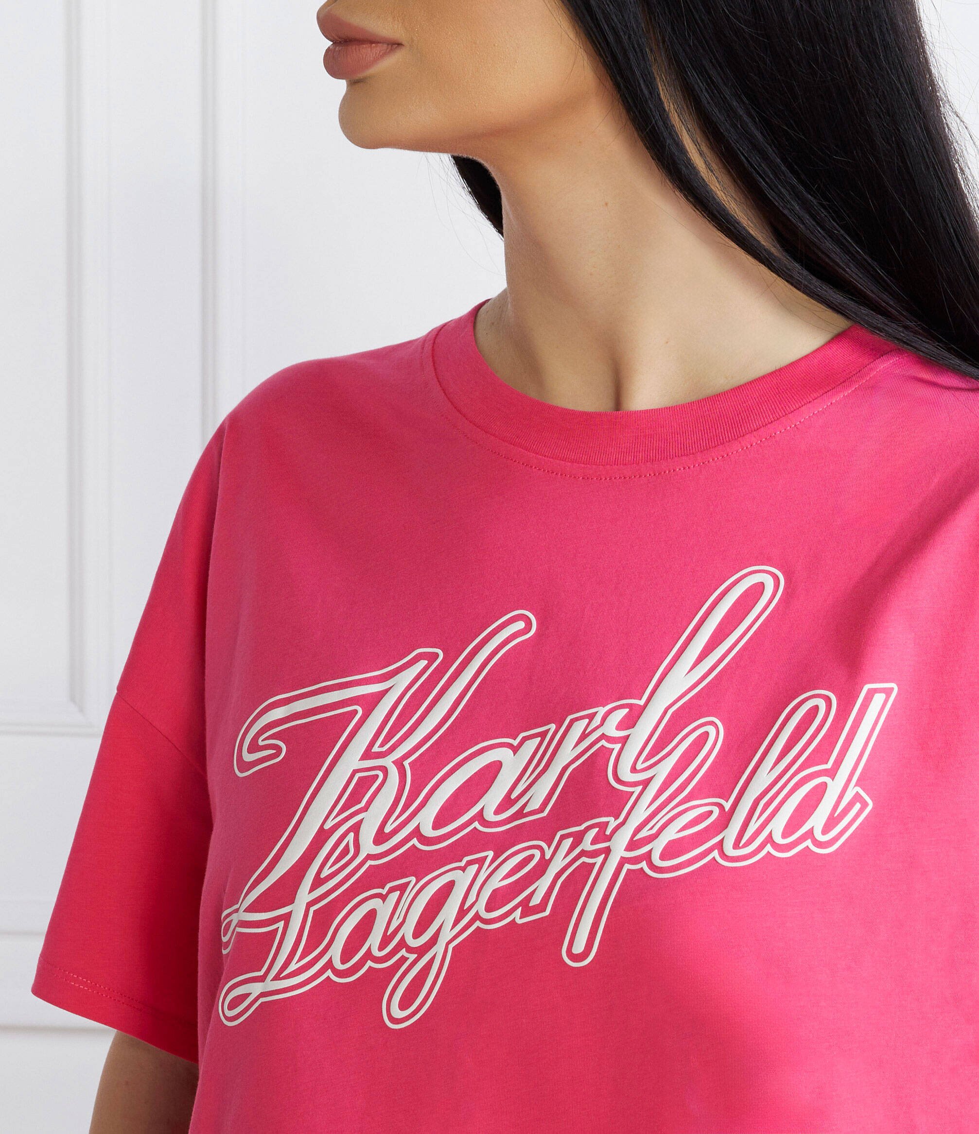 Karl Lagerfeld Tricou | Cropped Fit