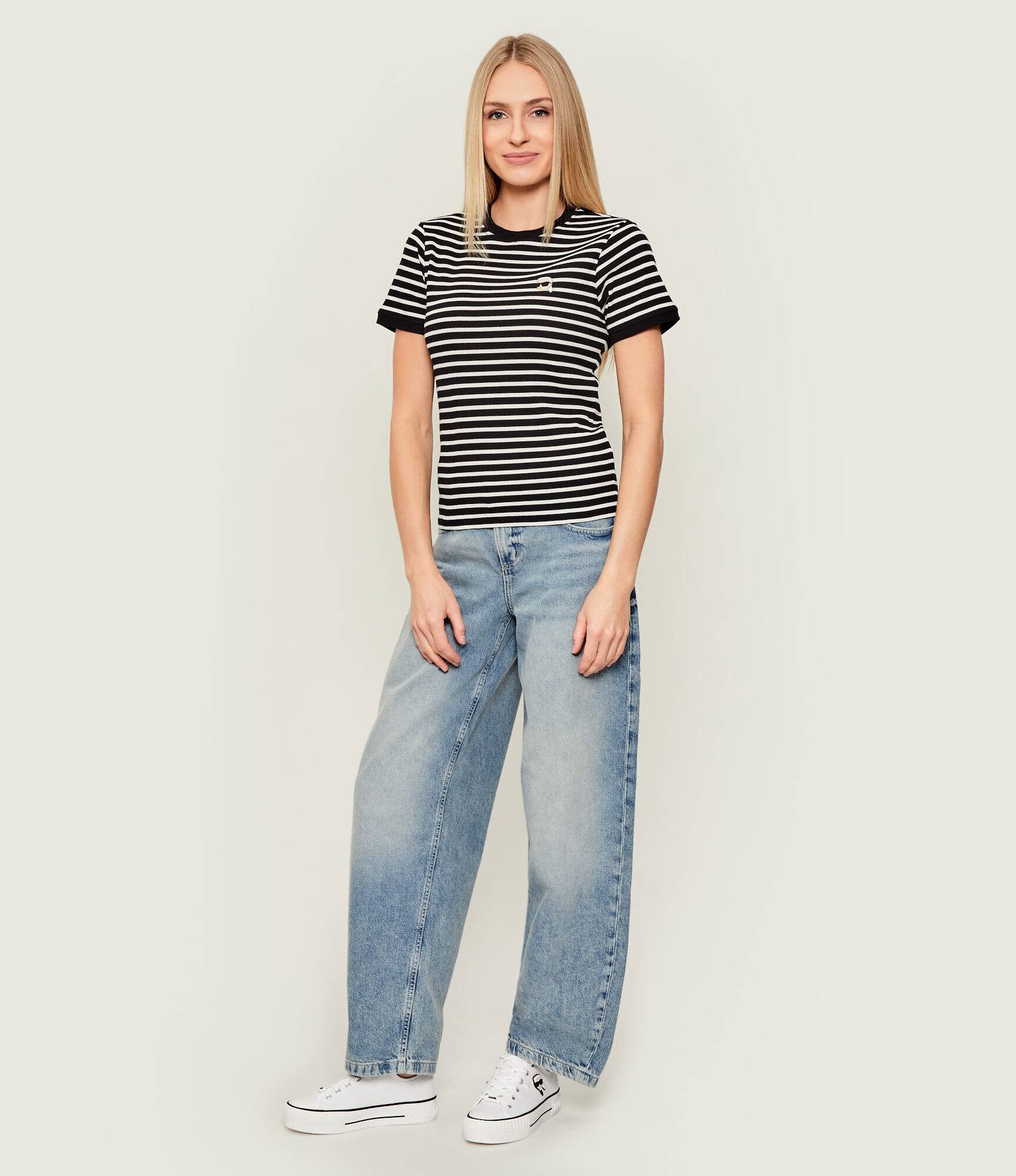 Karl Lagerfeld Tricou Ikon patch | Slim Fit
