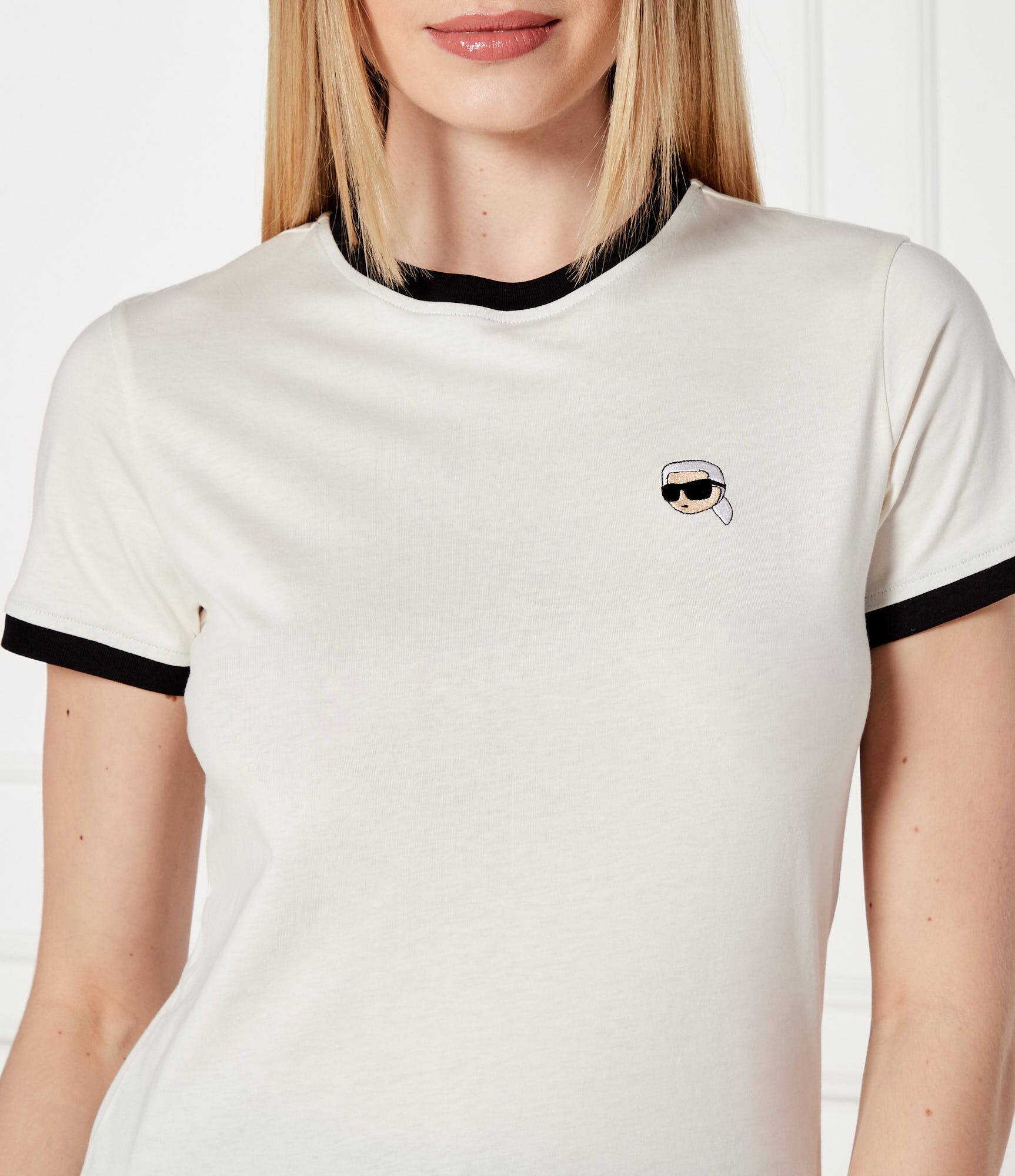 Karl Lagerfeld Tricou ikon patch | Slim Fit
