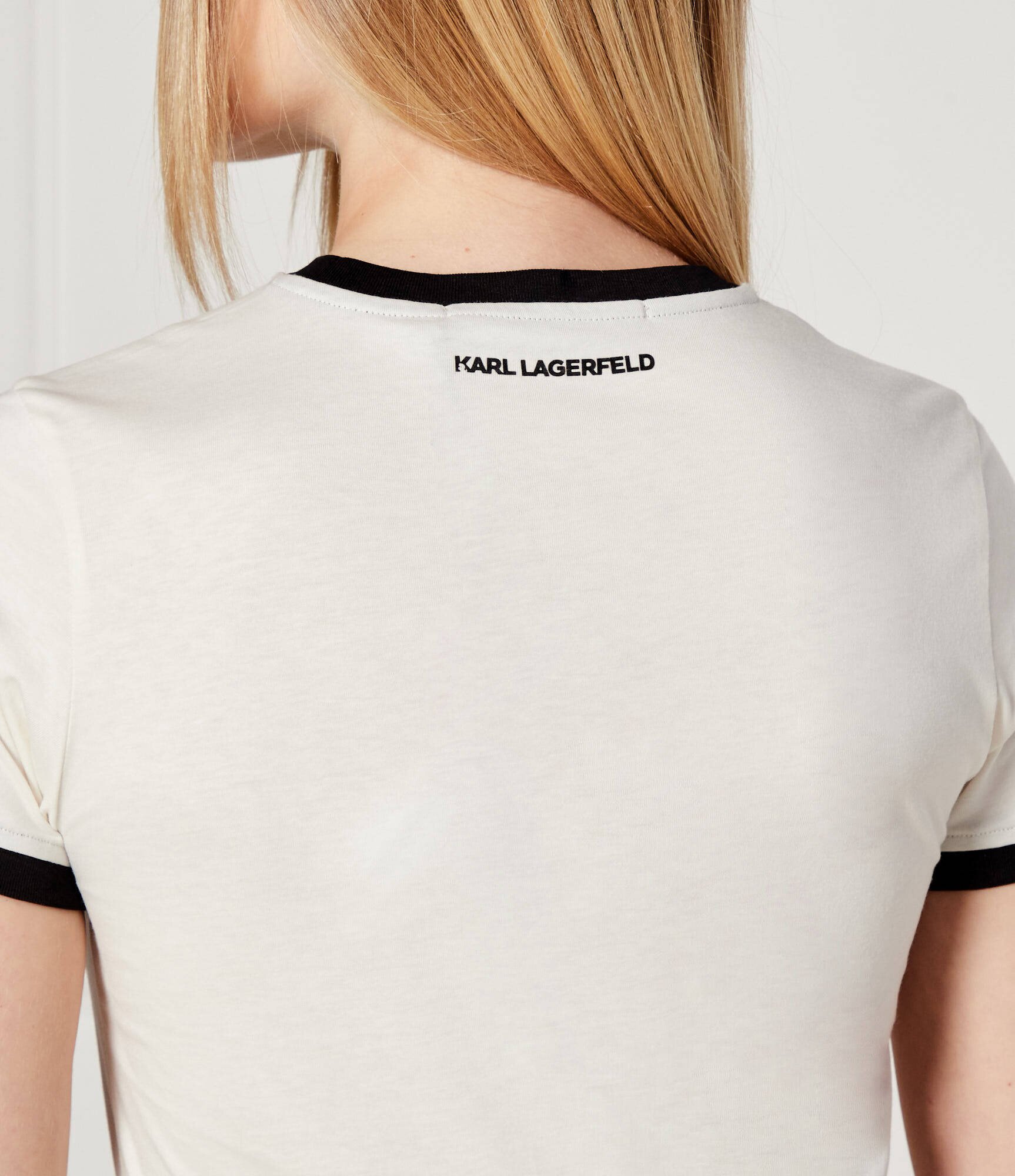 Karl Lagerfeld Tricou ikon patch | Slim Fit