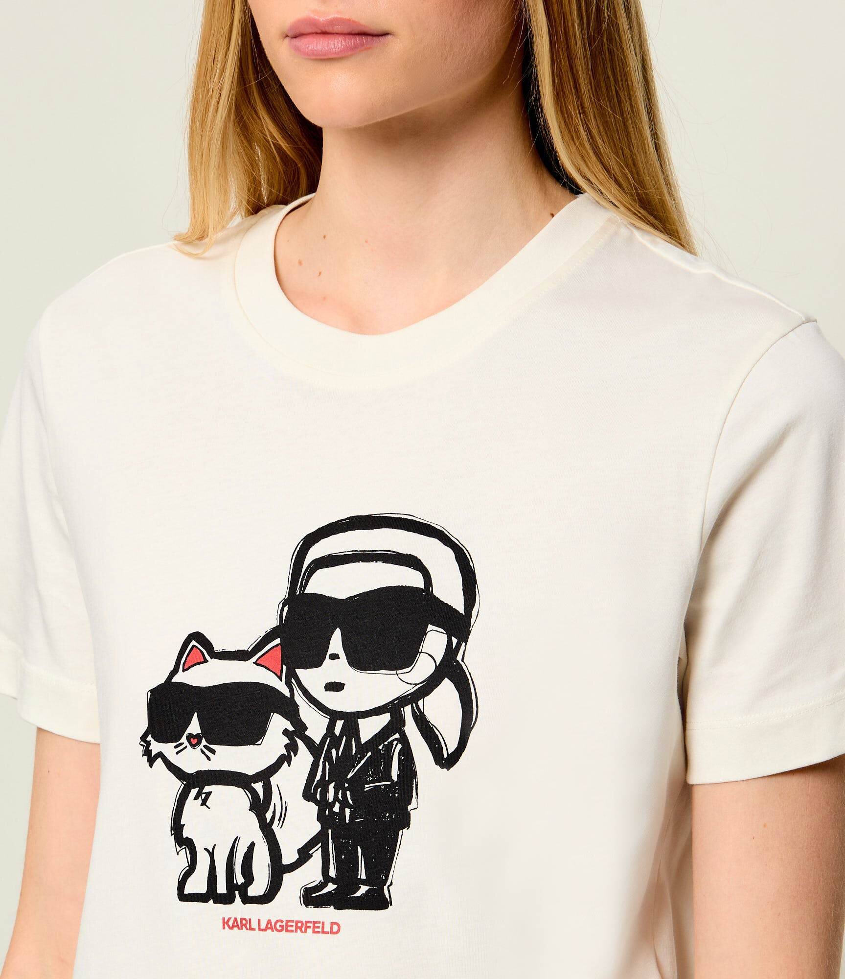 Karl Lagerfeld Tricou Ikon Sketch Duo | regular fit
