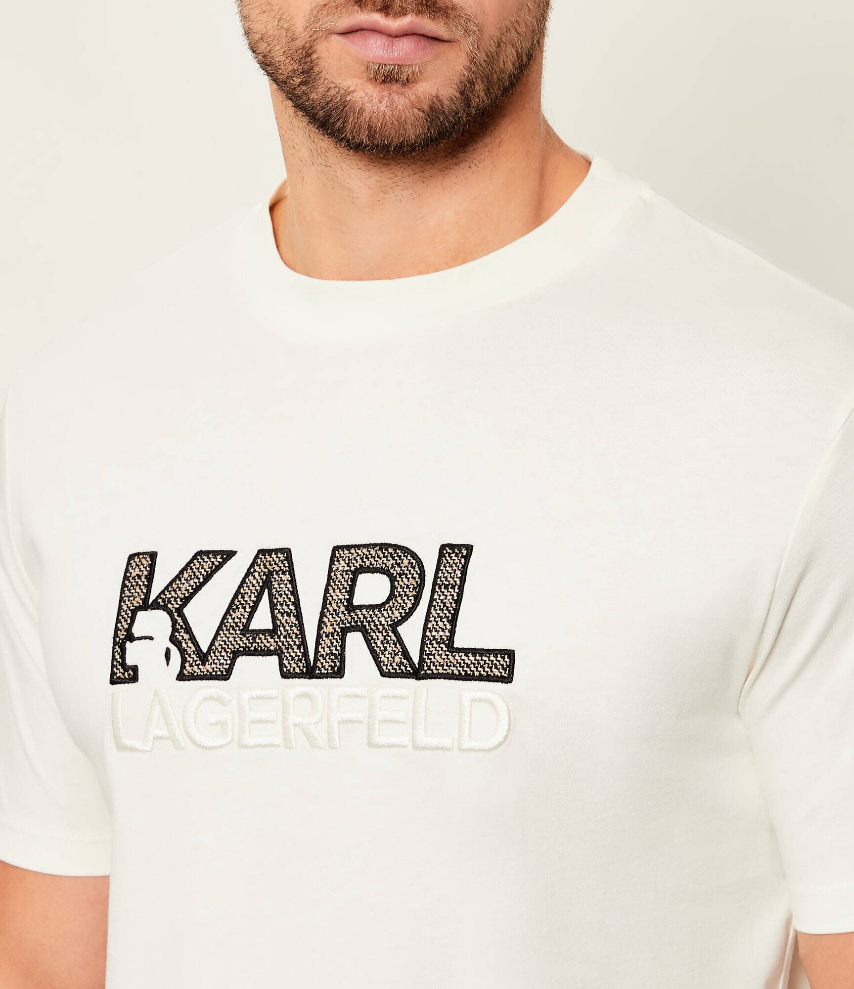 Karl Lagerfeld Tricou | regular fit cu adaos de lână