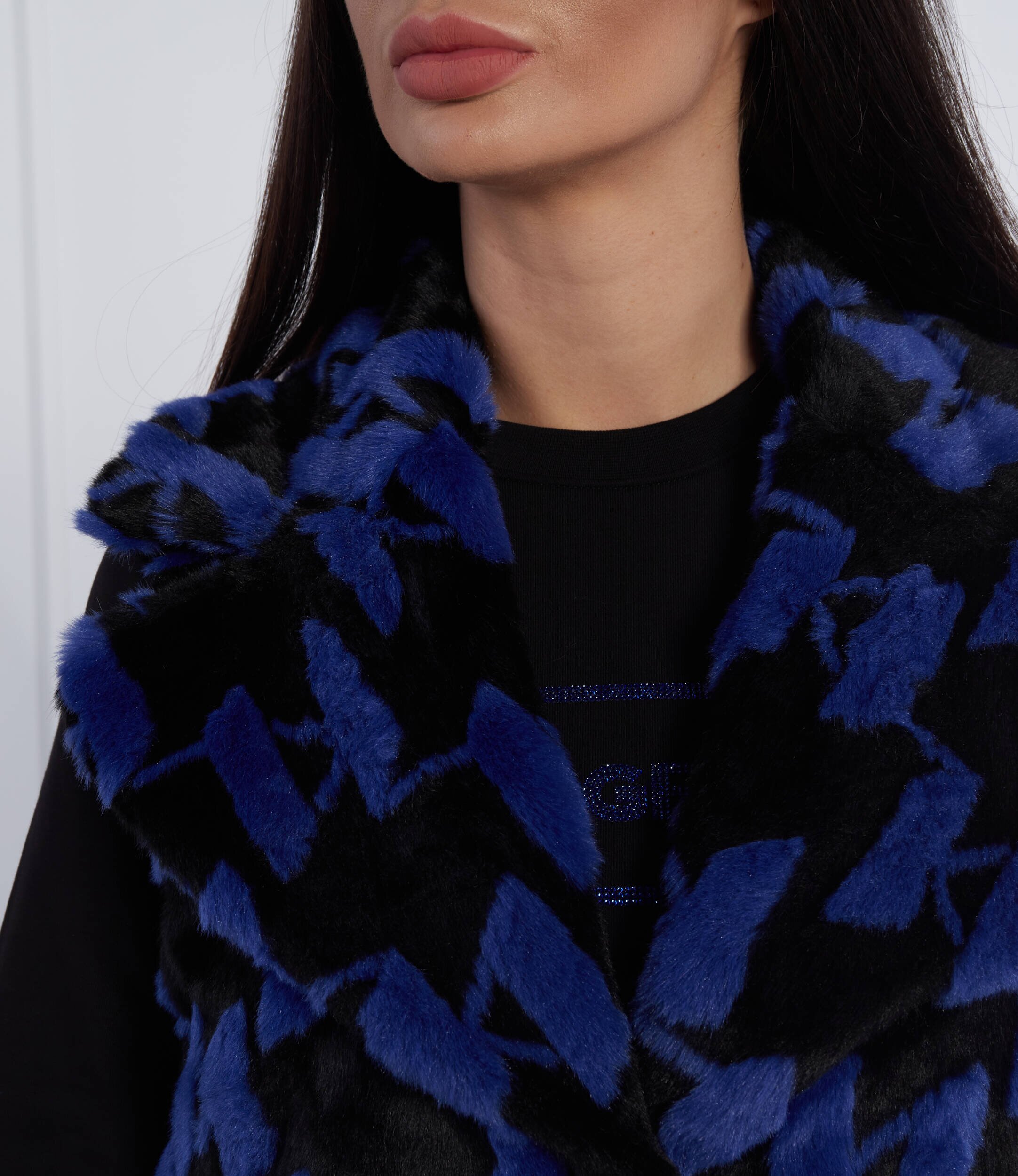 Karl Lagerfeld Vestă Faux Fur Monogram Gilet | Regular Fit