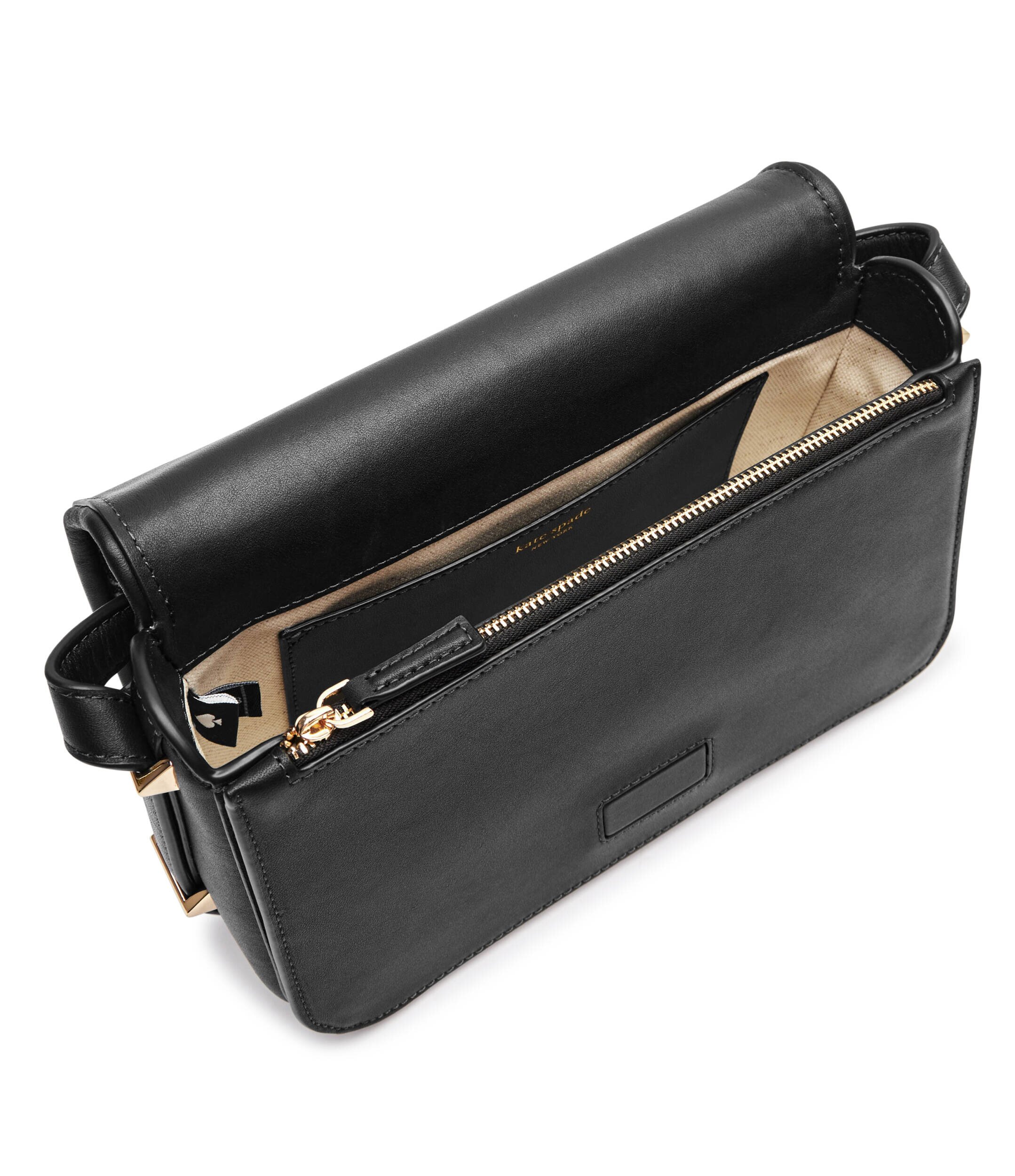 KATE SPADE Geantă poștaș Spade Flower Jacquard cu adaos de piele