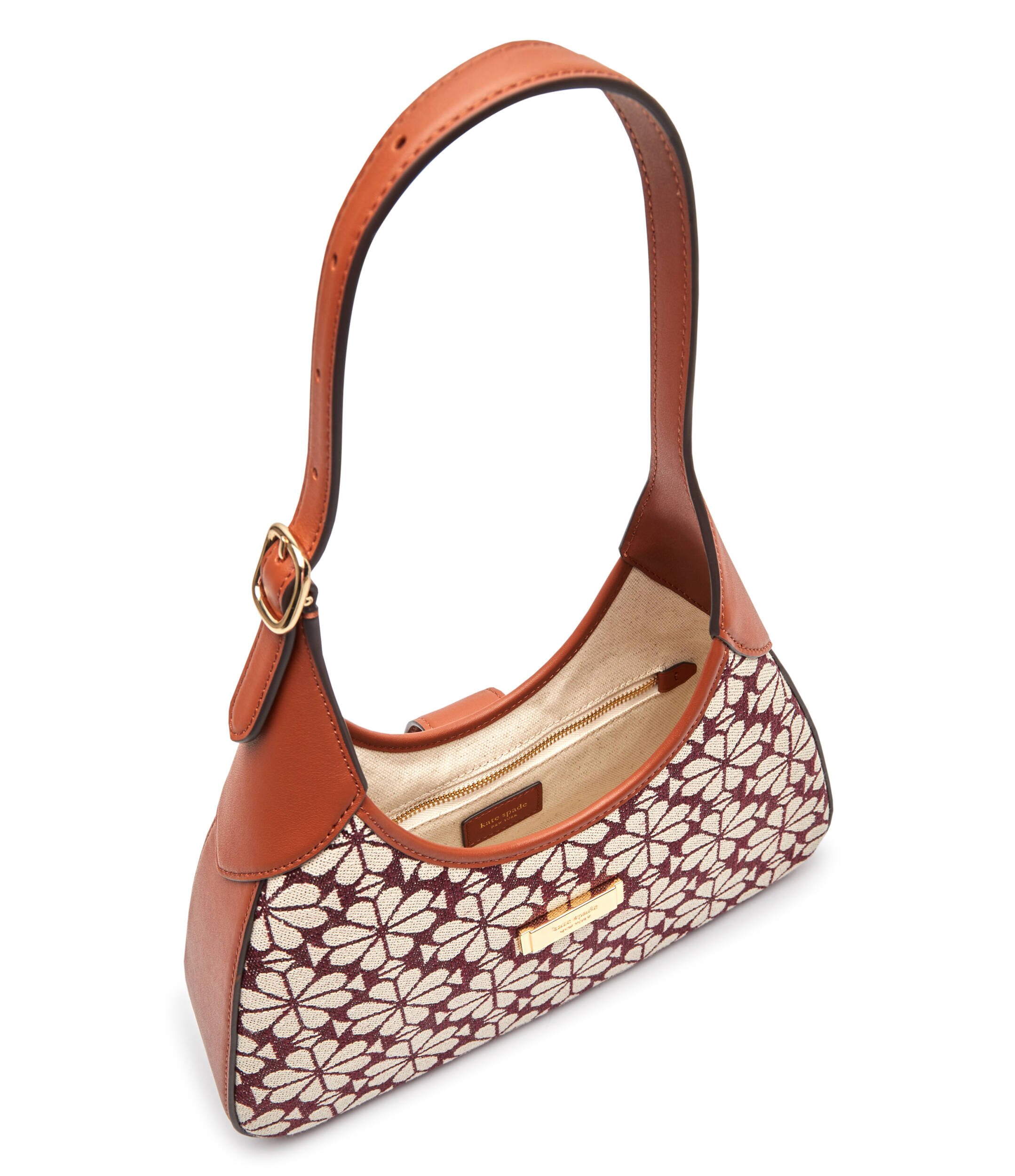 KATE SPADE Hobo Spade Flower cu adaos de piele