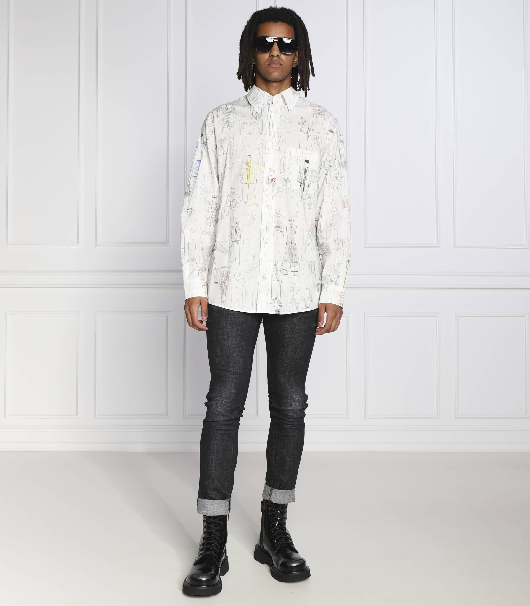 Kenzo Cămașă PRINTED CASUAL SHIRT | Regular Fit