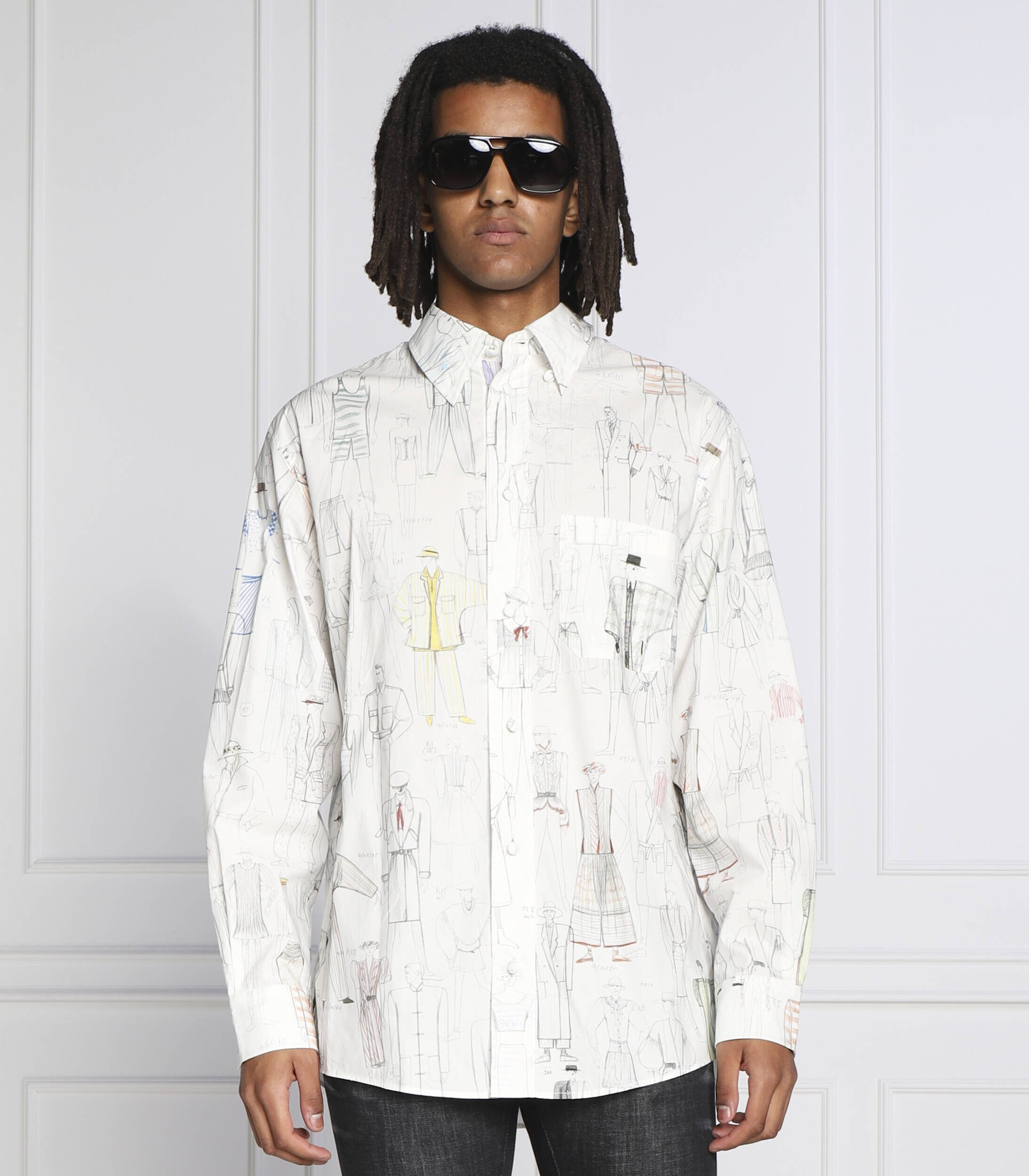 Kenzo Cămașă PRINTED CASUAL SHIRT | Regular Fit