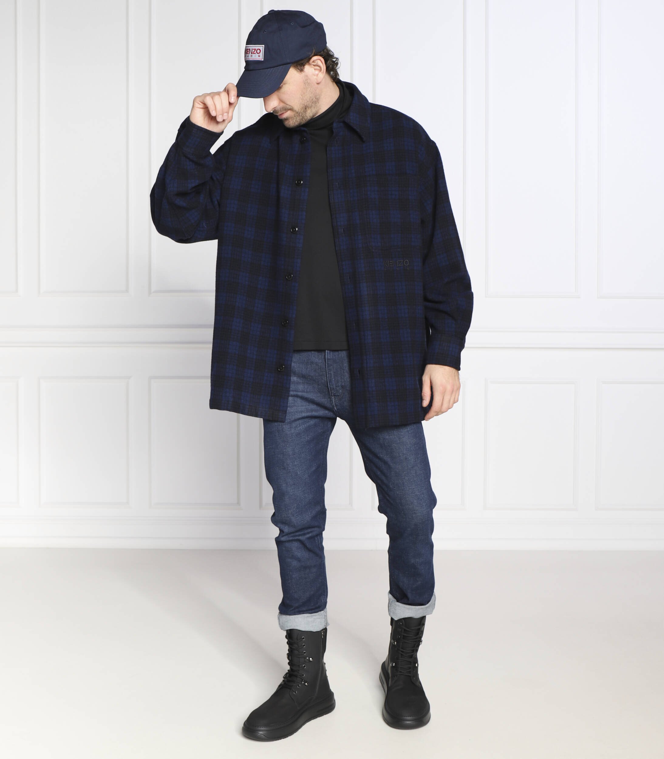 Kenzo de lână cămașă | oversize fit