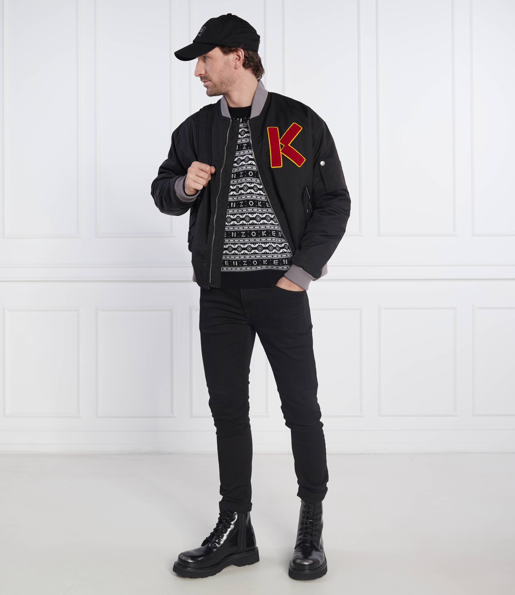 Kenzo de lână pulover jacquard regular jumper | regular fit