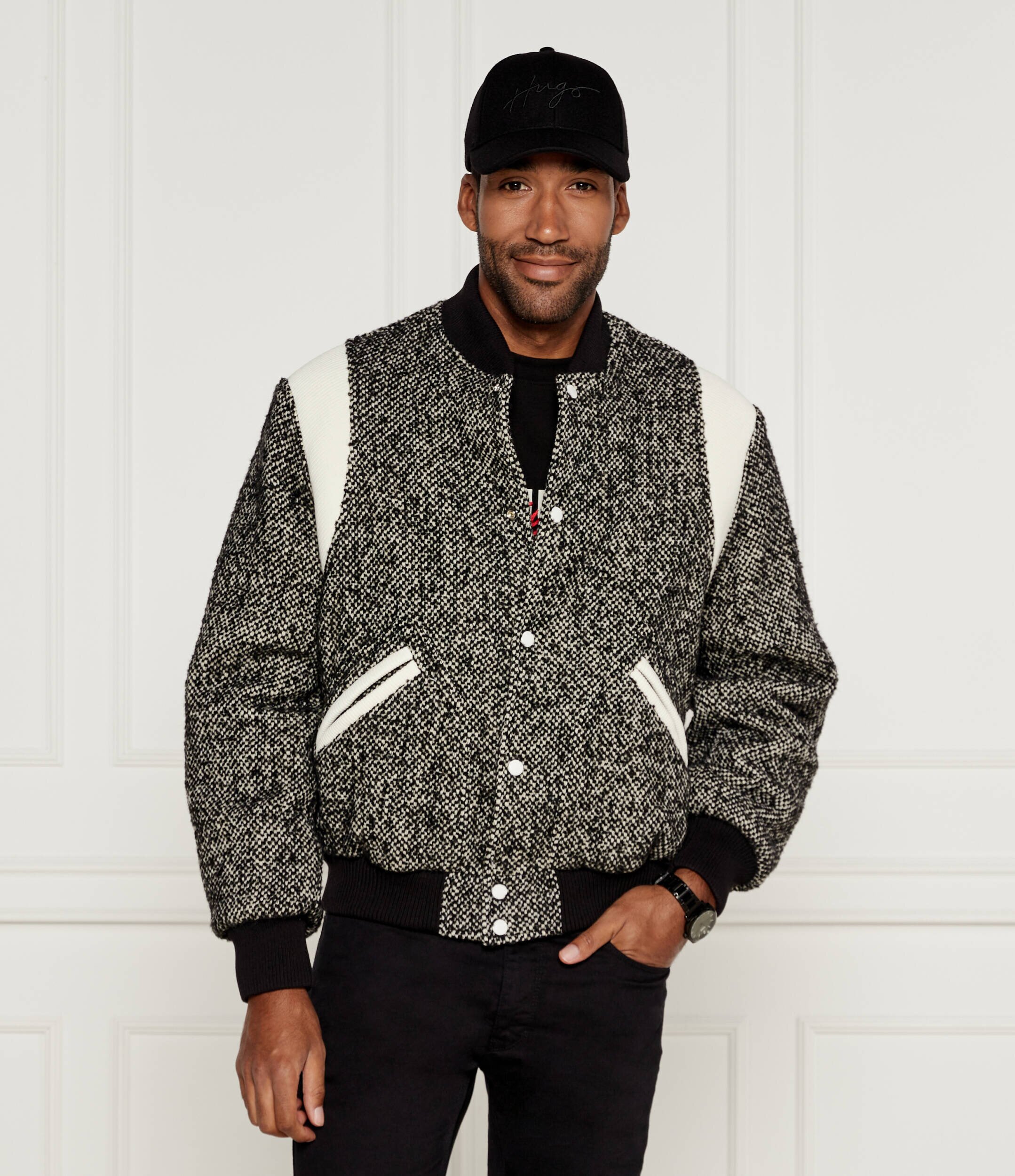 Kenzo Geacă bomber | Regular Fit cu adaos de lână