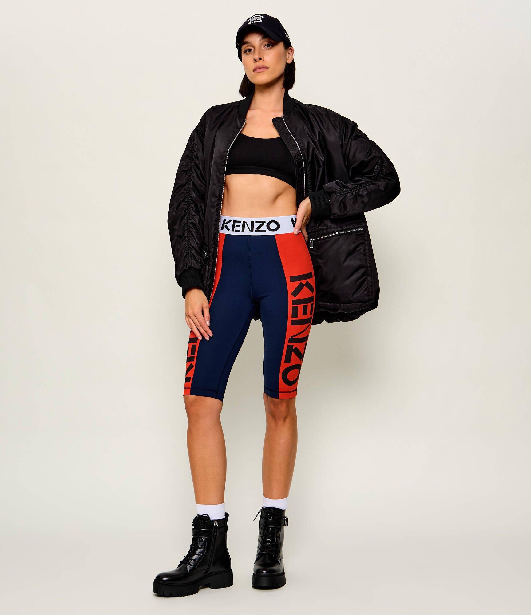 Kenzo Pantaloni scurți biker | Slim Fit