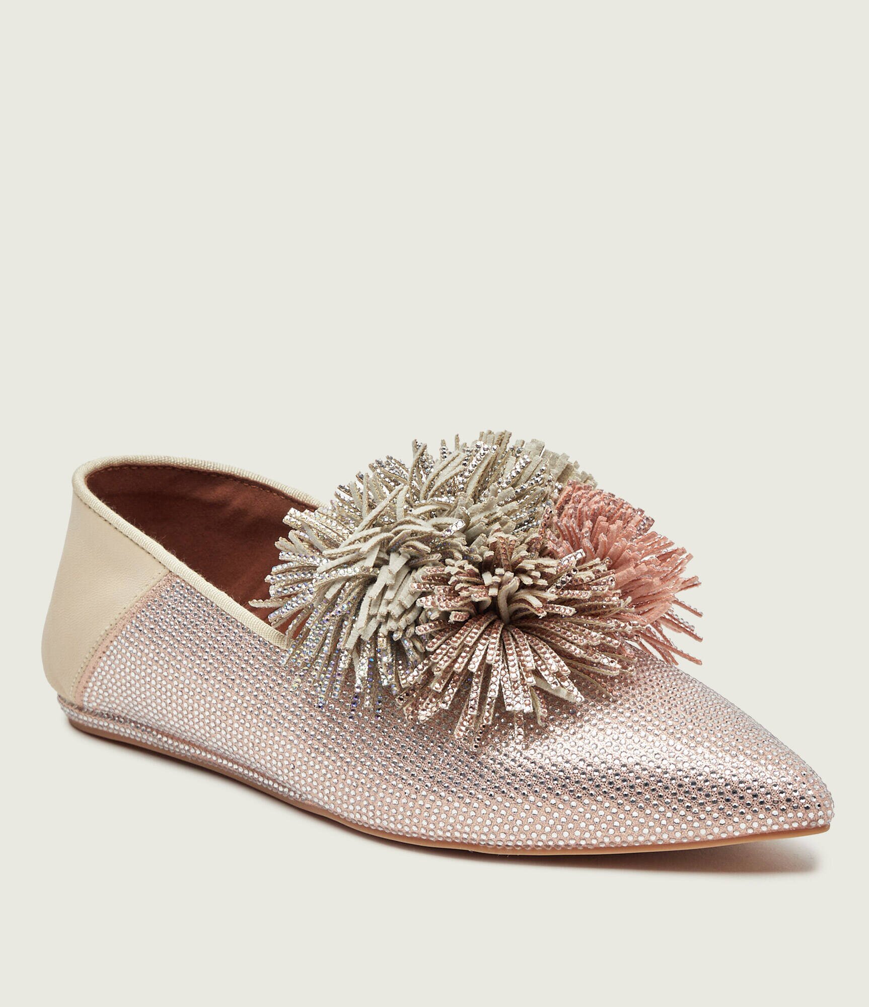Kurt Geiger Balerini POM POM POINT cu adaos de piele