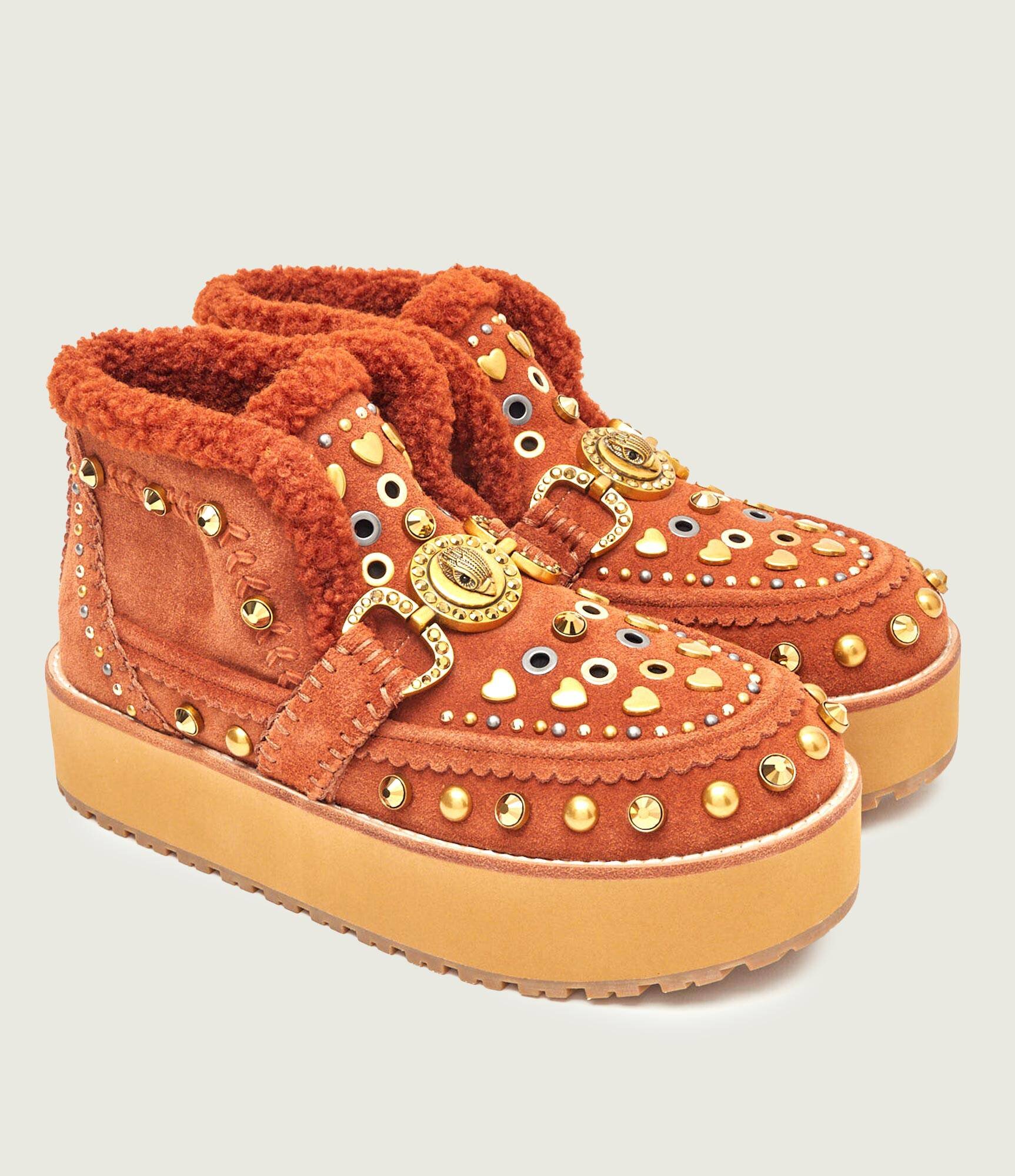 Kurt Geiger Bocanci MANSION | piele întoarsă | shearling