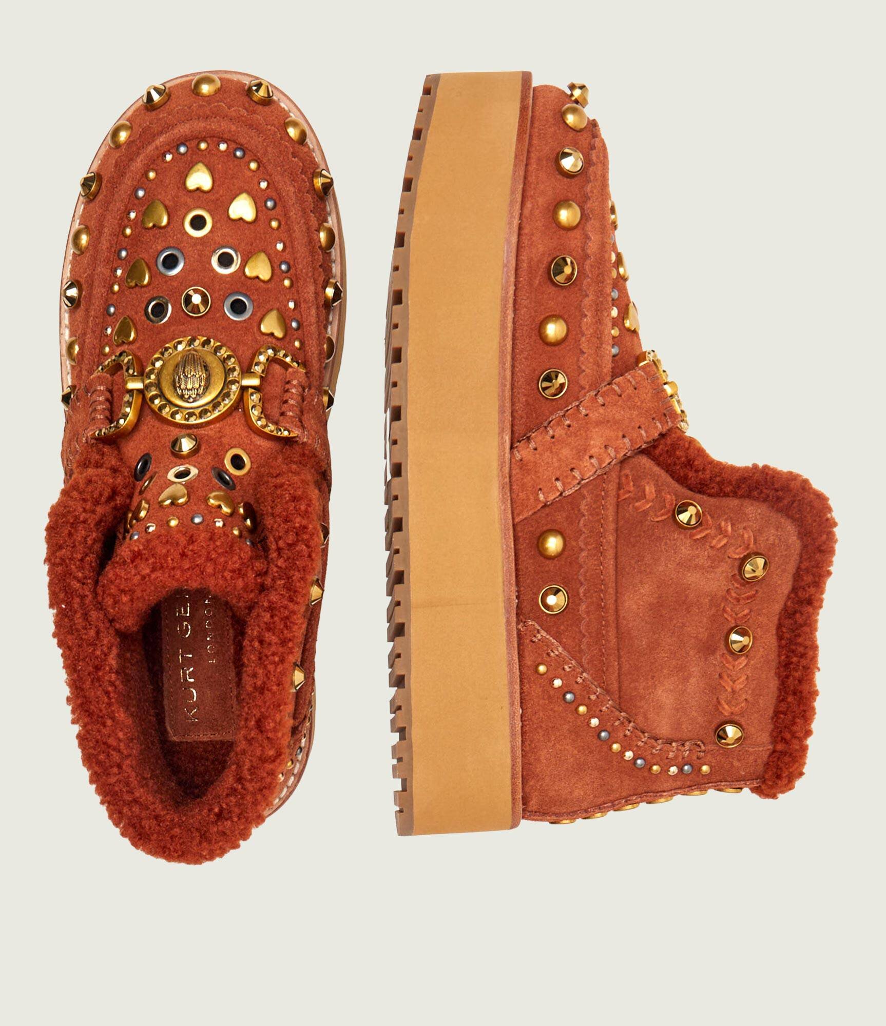 Kurt Geiger Bocanci MANSION | piele întoarsă | shearling