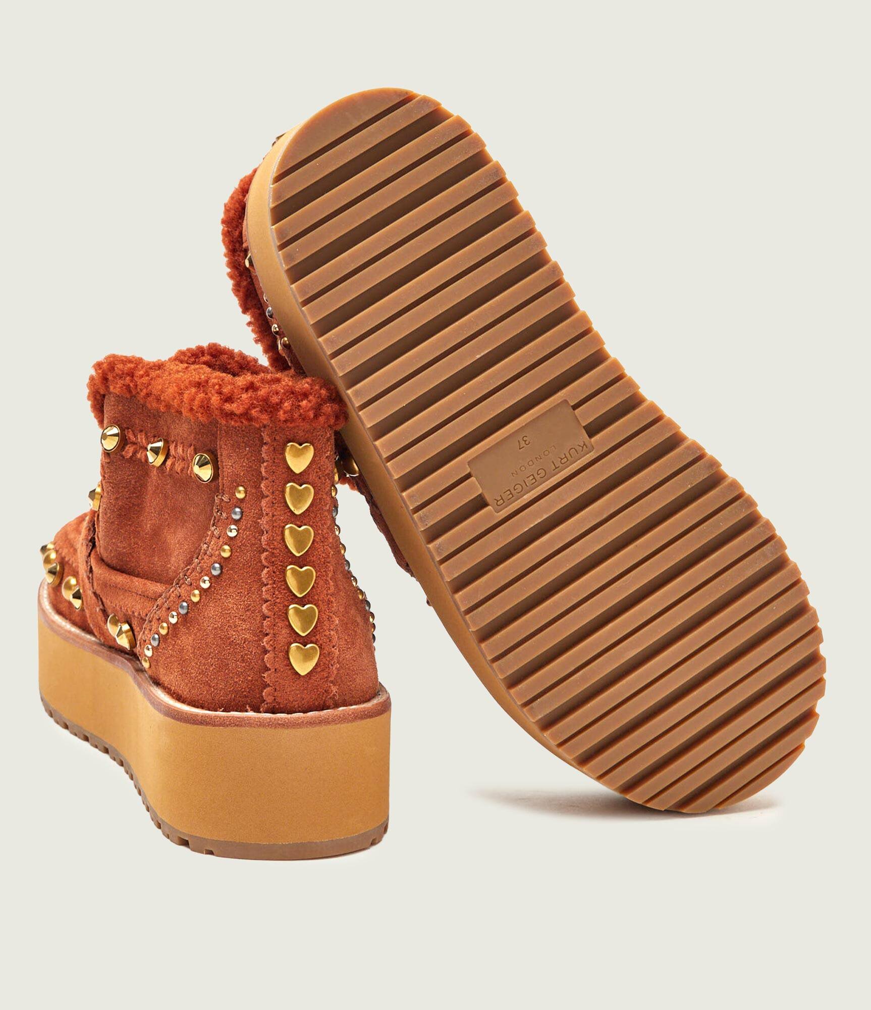 Kurt Geiger Bocanci MANSION | piele întoarsă | shearling