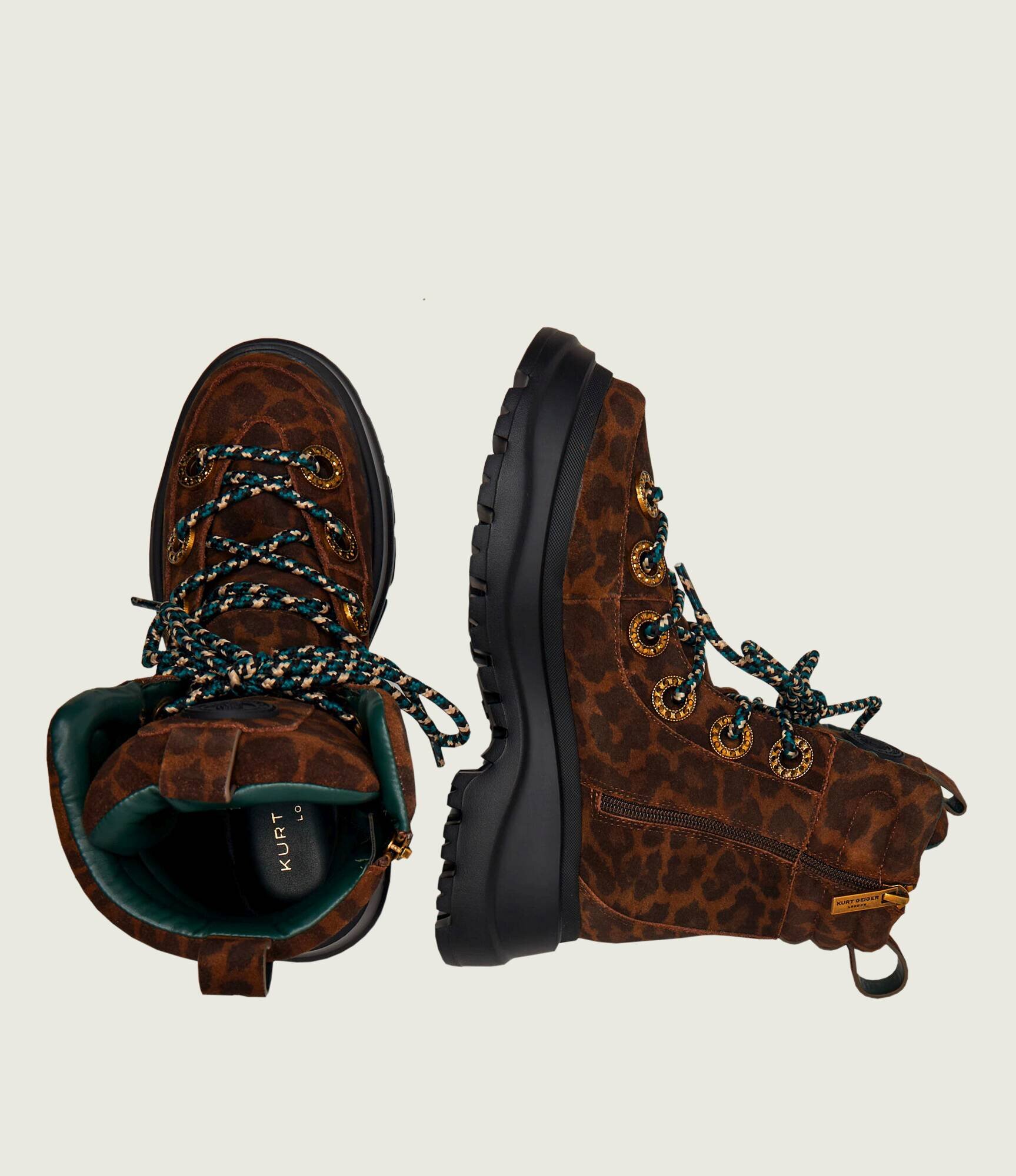 Kurt Geiger Botine cu platformă KENSINGTON HIKER | piele întoarsă