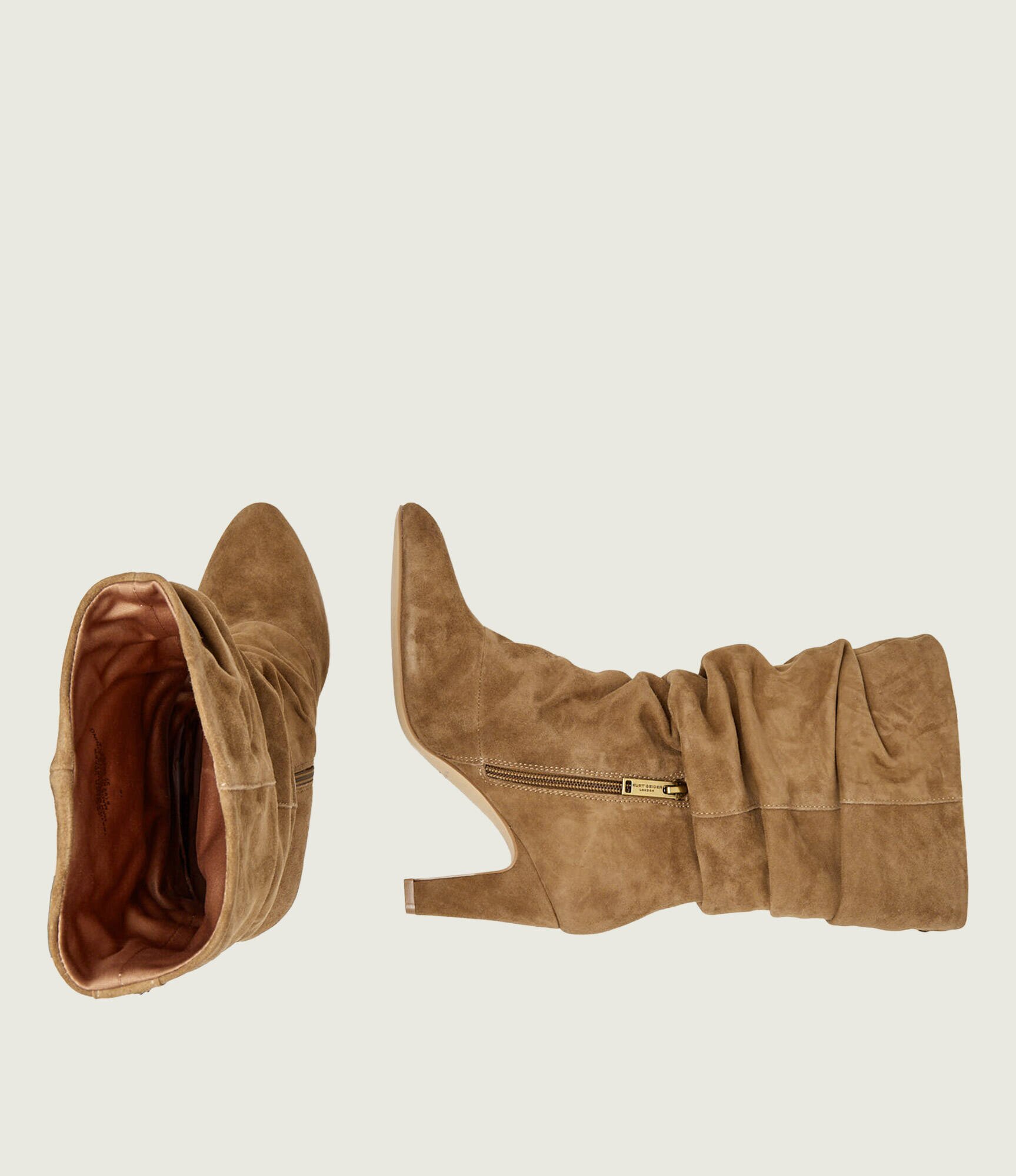 Kurt Geiger Botine cu toc Elizabeth | piele întoarsă