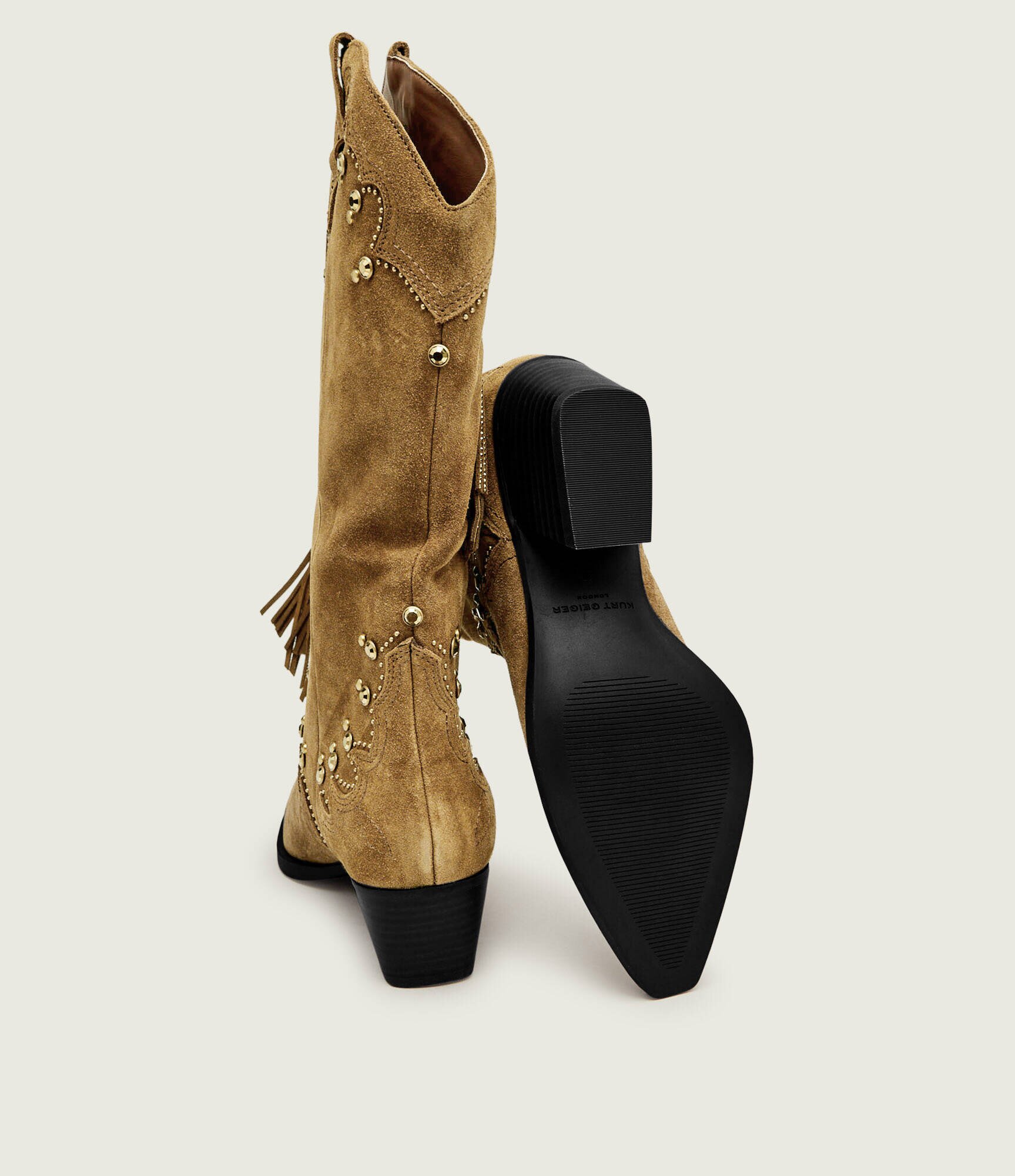 Kurt Geiger Cizme cowboy Oxford | piele întoarsă