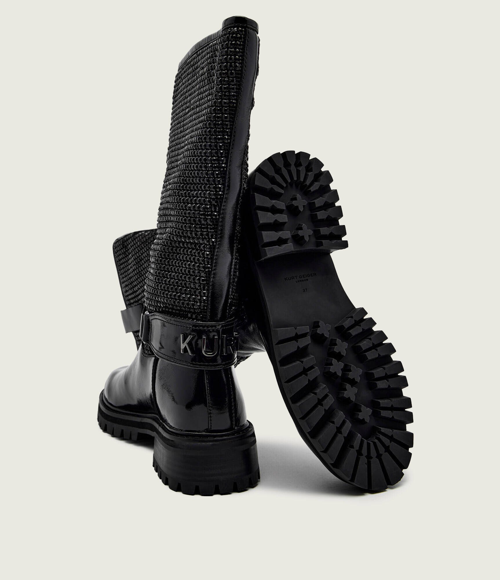 Kurt Geiger De piele cizme de echitație 225-KURT