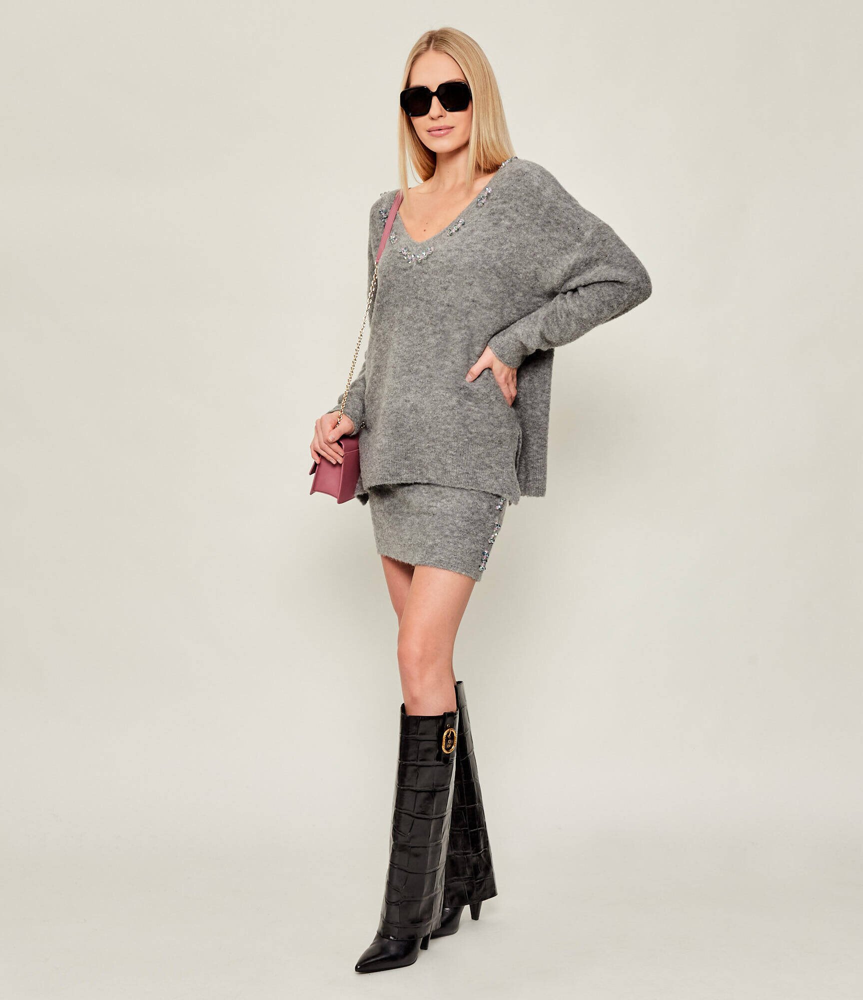 Kurt Geiger De piele cizme FOLD OVER