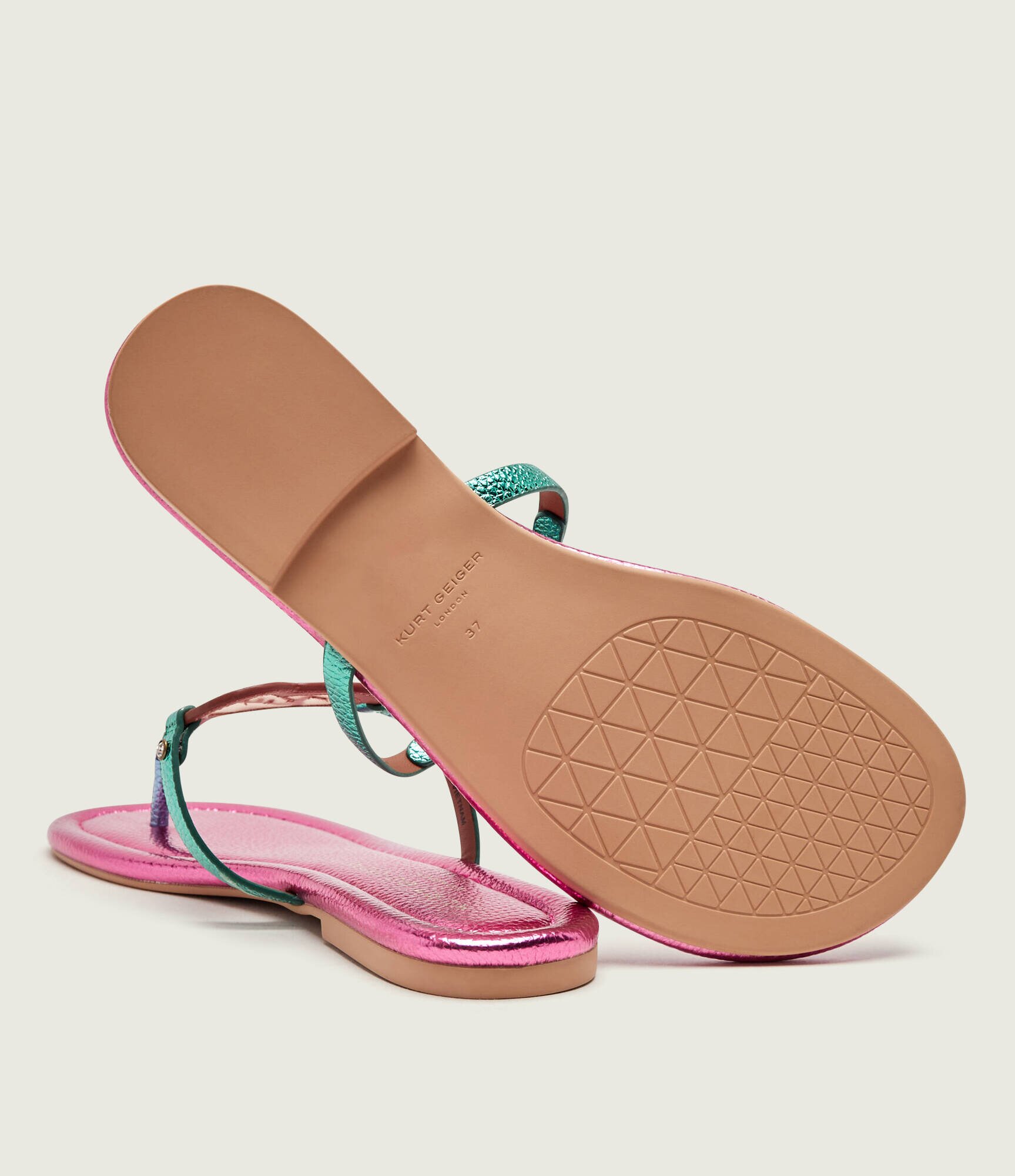 Kurt Geiger De piele flip flops HEART