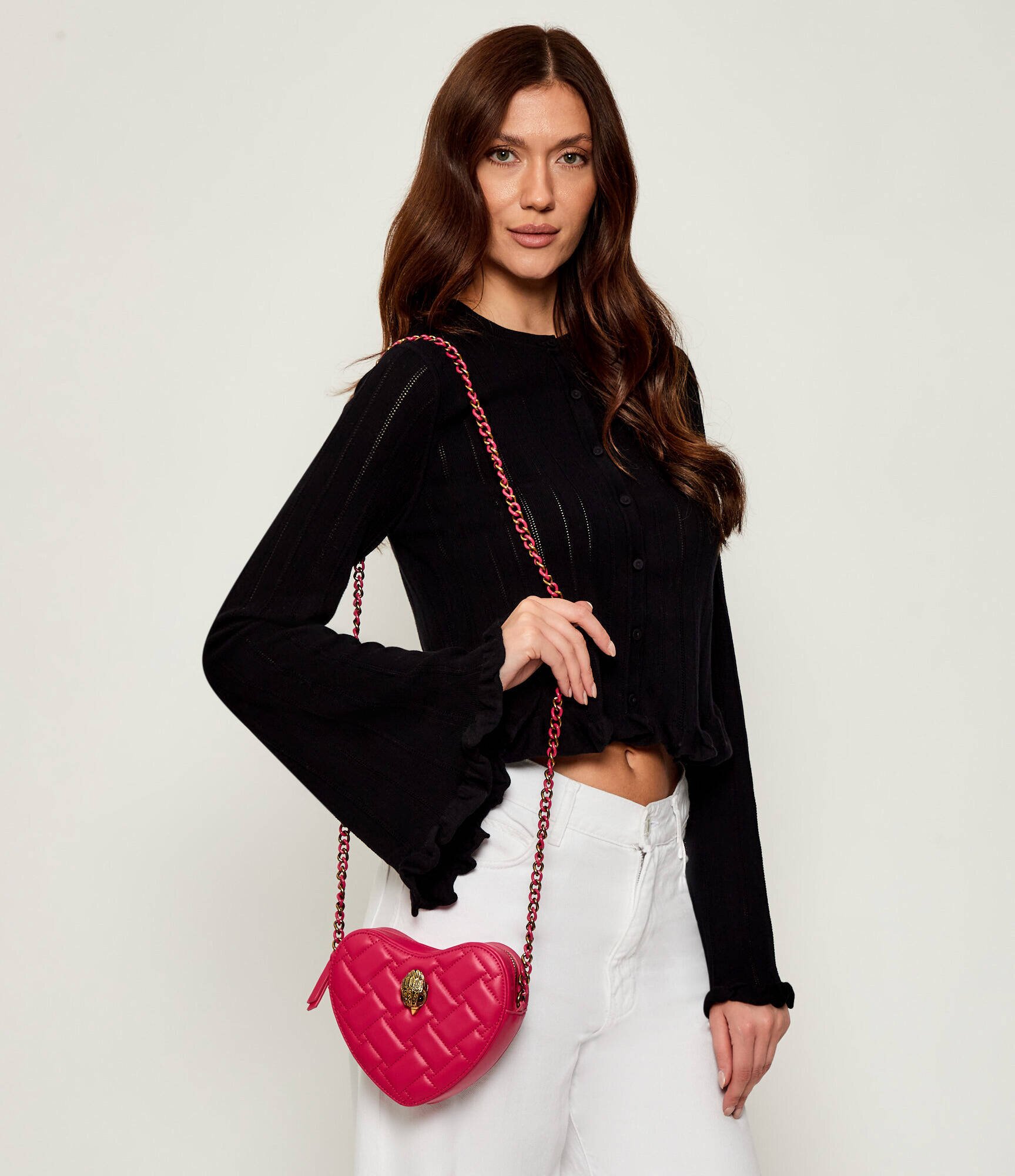 Kurt Geiger De piele geantă poștaș Kensington Heart