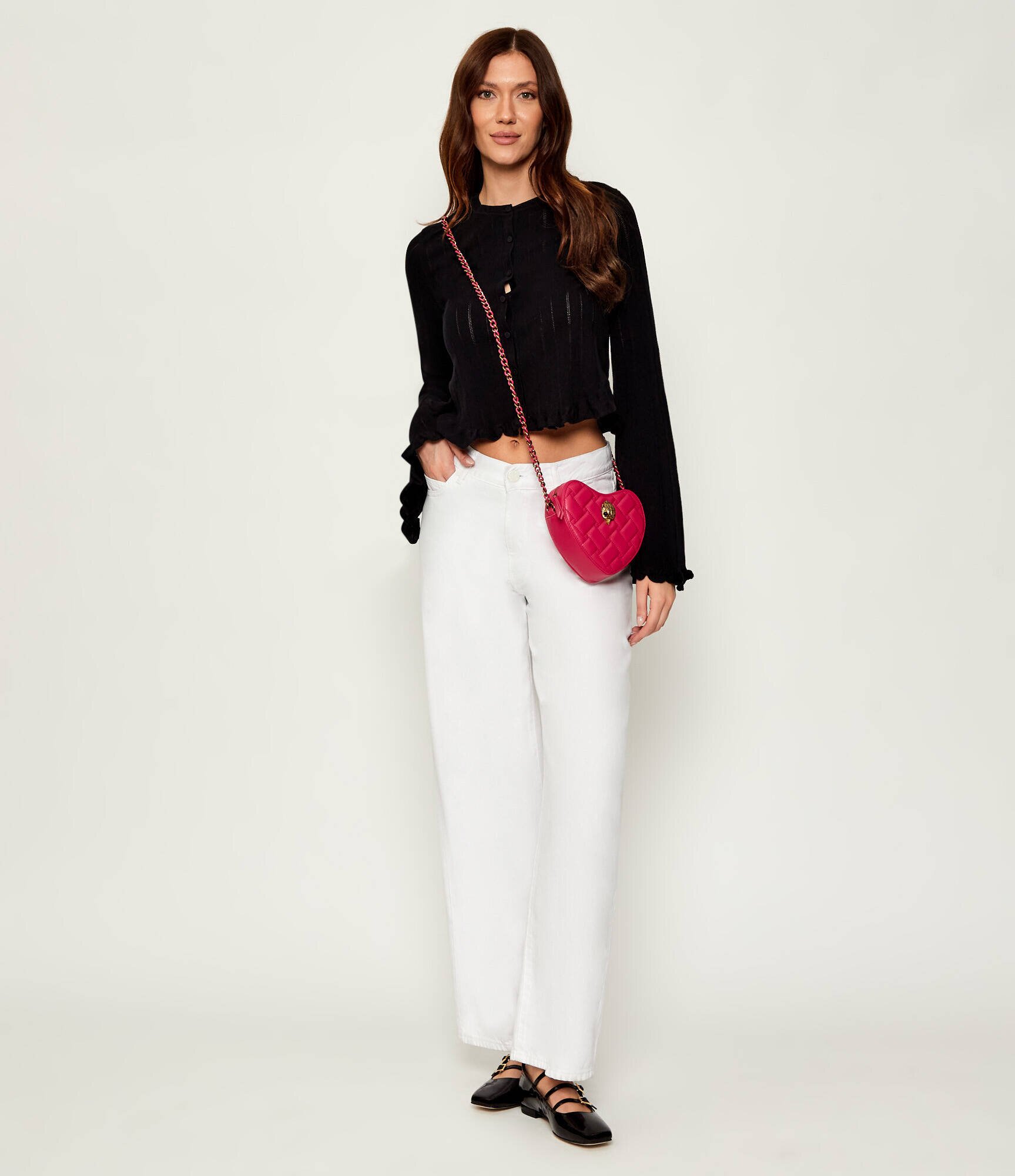 Kurt Geiger De piele geantă poștaș Kensington Heart