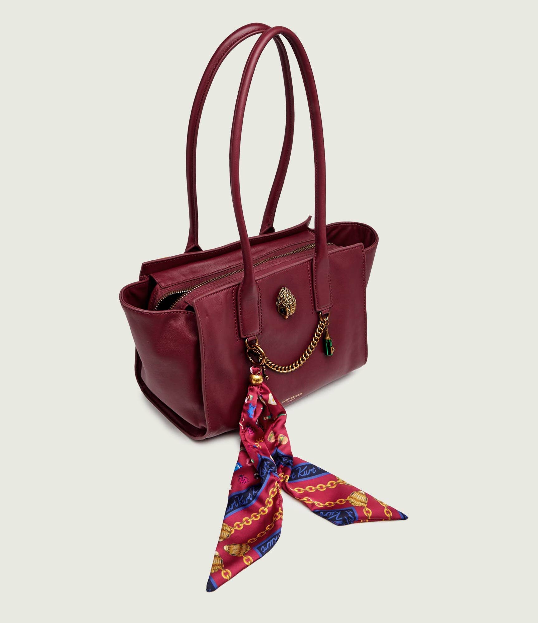 Kurt Geiger De piele geantă shopper + eșarfă pătrată The Sloane