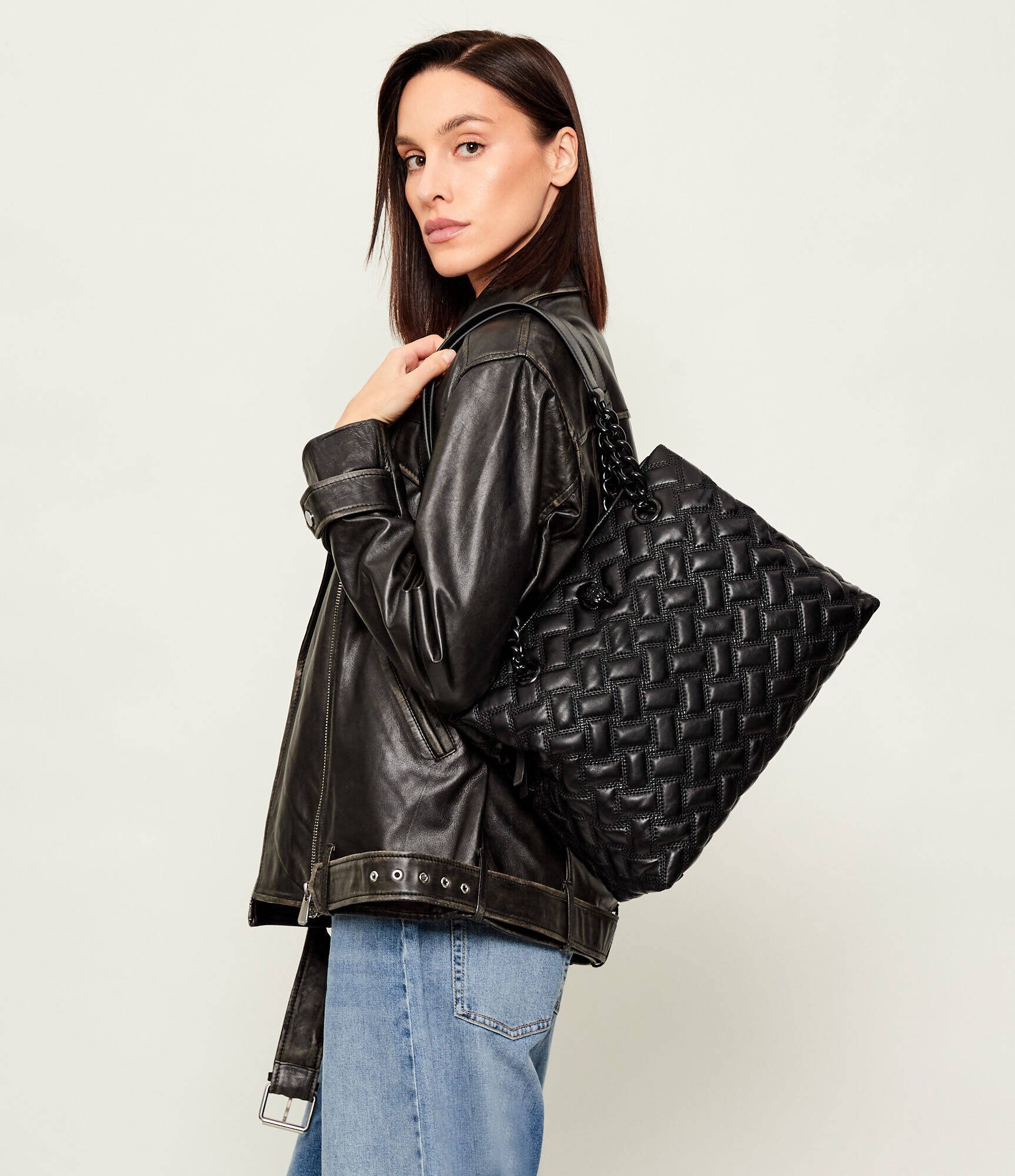 Kurt Geiger De piele geantă shopper KENSINGTON