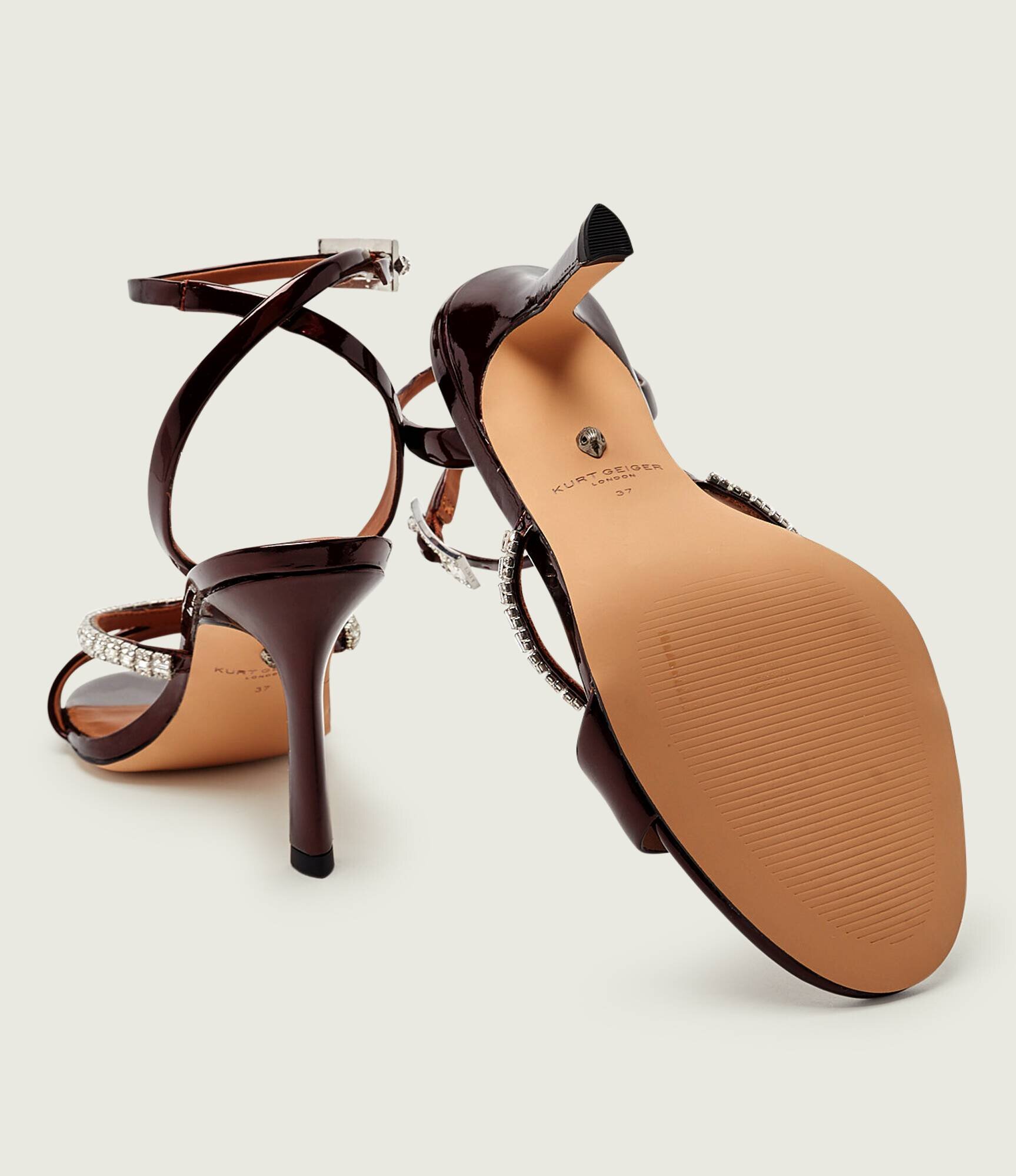 Kurt Geiger De piele sandale cu toc subțire CRYSTAL