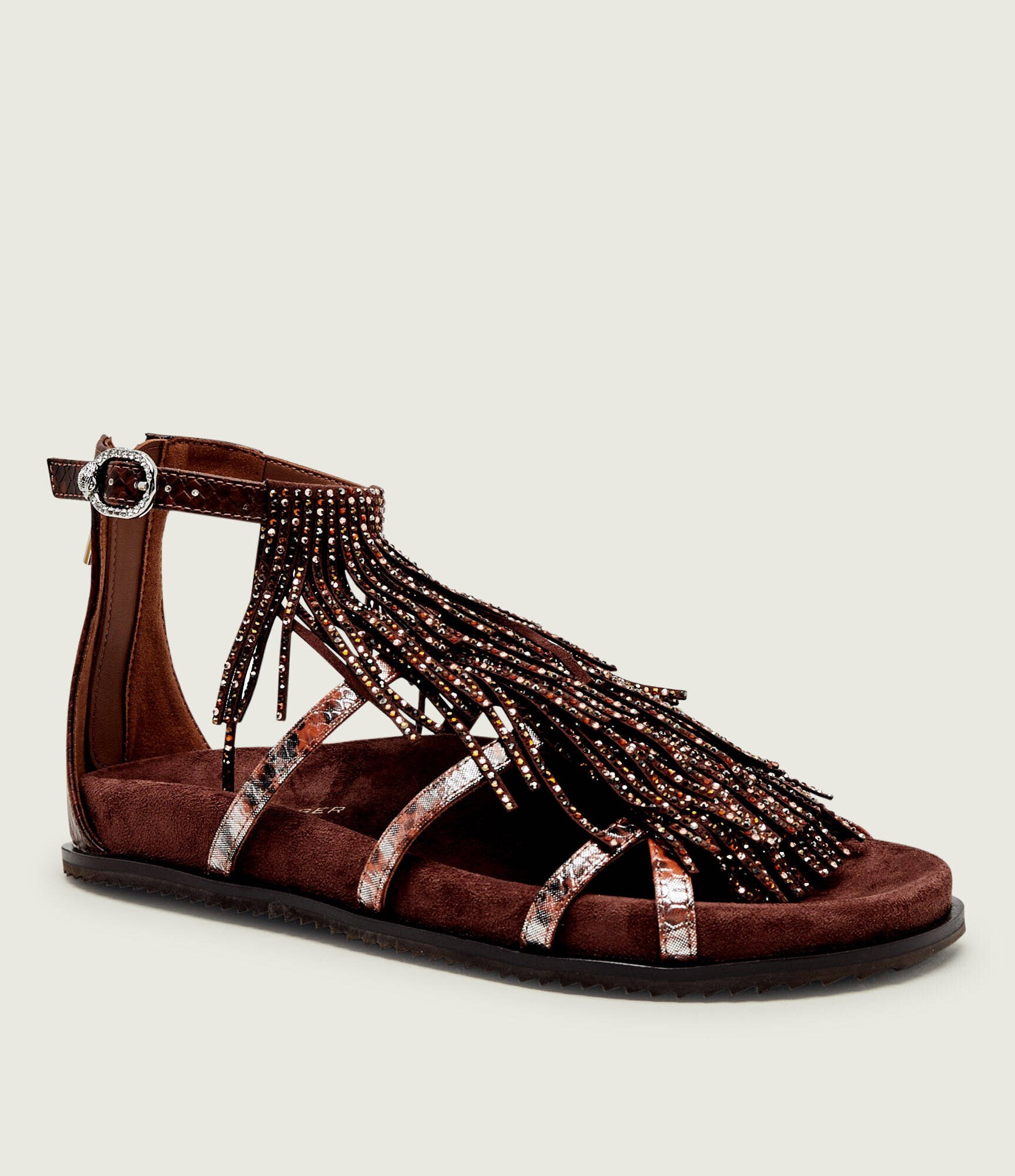 Kurt Geiger De piele sandale Fringe