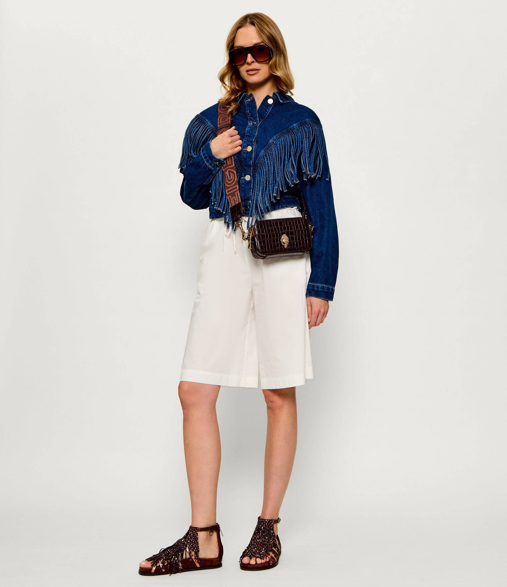 Kurt Geiger De piele sandale Fringe