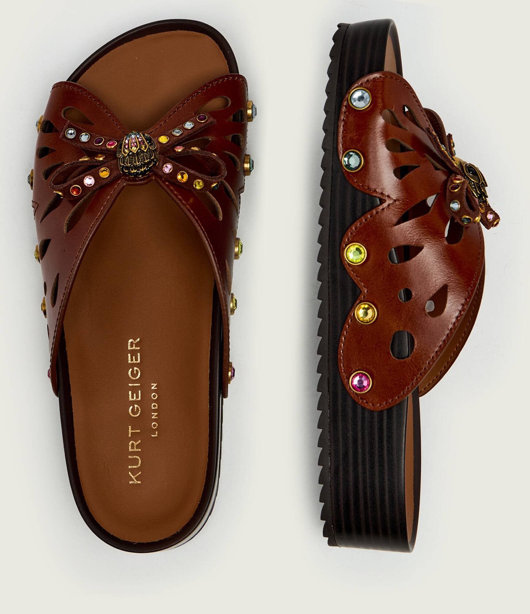 Kurt Geiger De piele șlapi BOHO BUTTERFLY