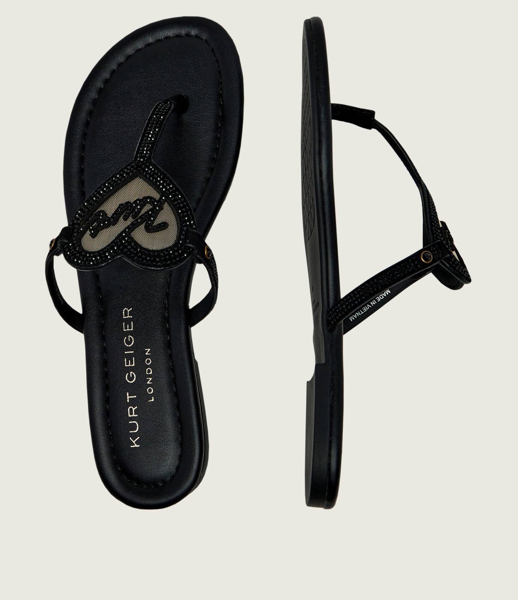 Kurt Geiger Flip flops KURT HEART T-BAR | piele întoarsă