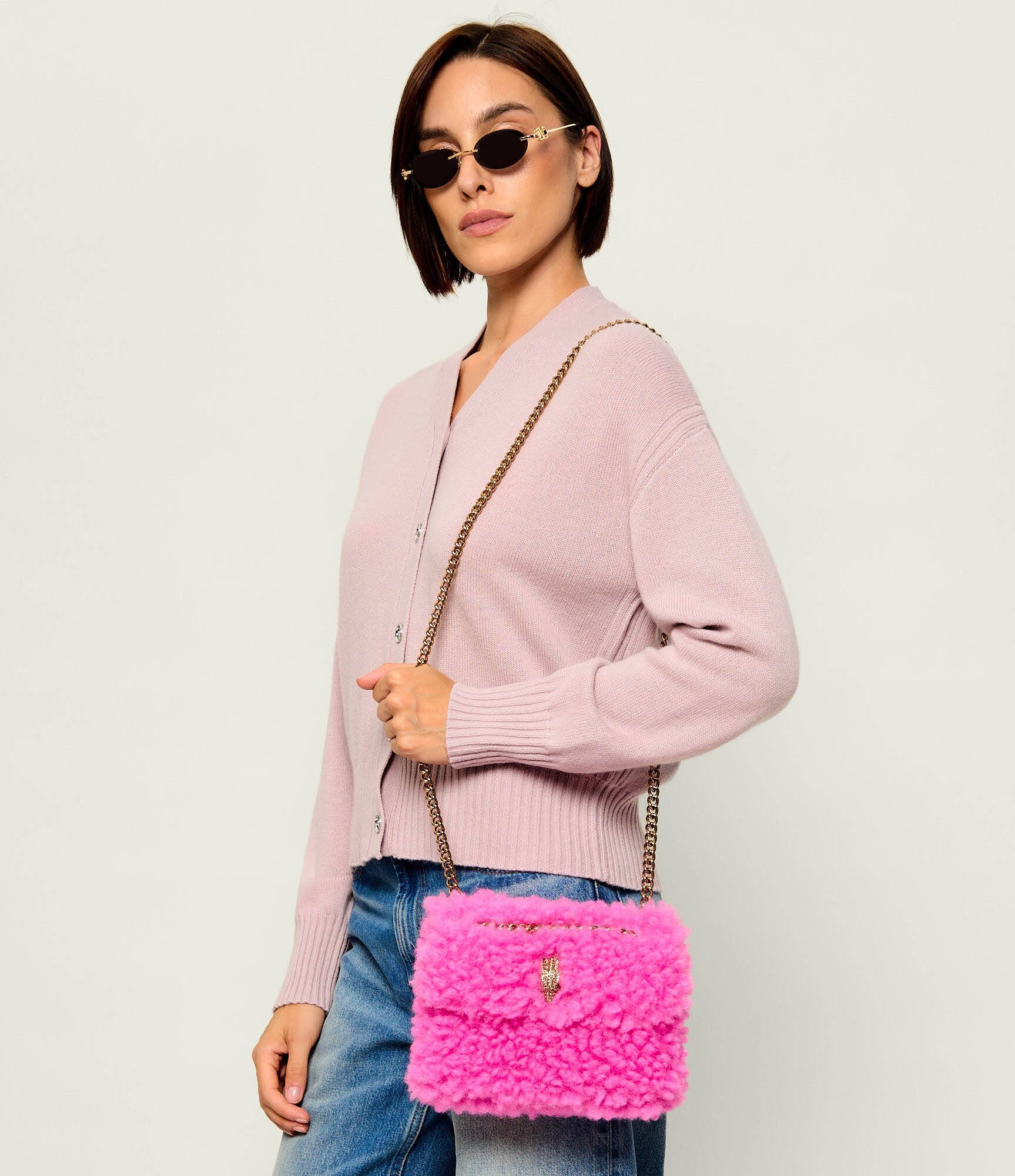 Kurt Geiger Geantă pe umăr Mini Kensington | shearling