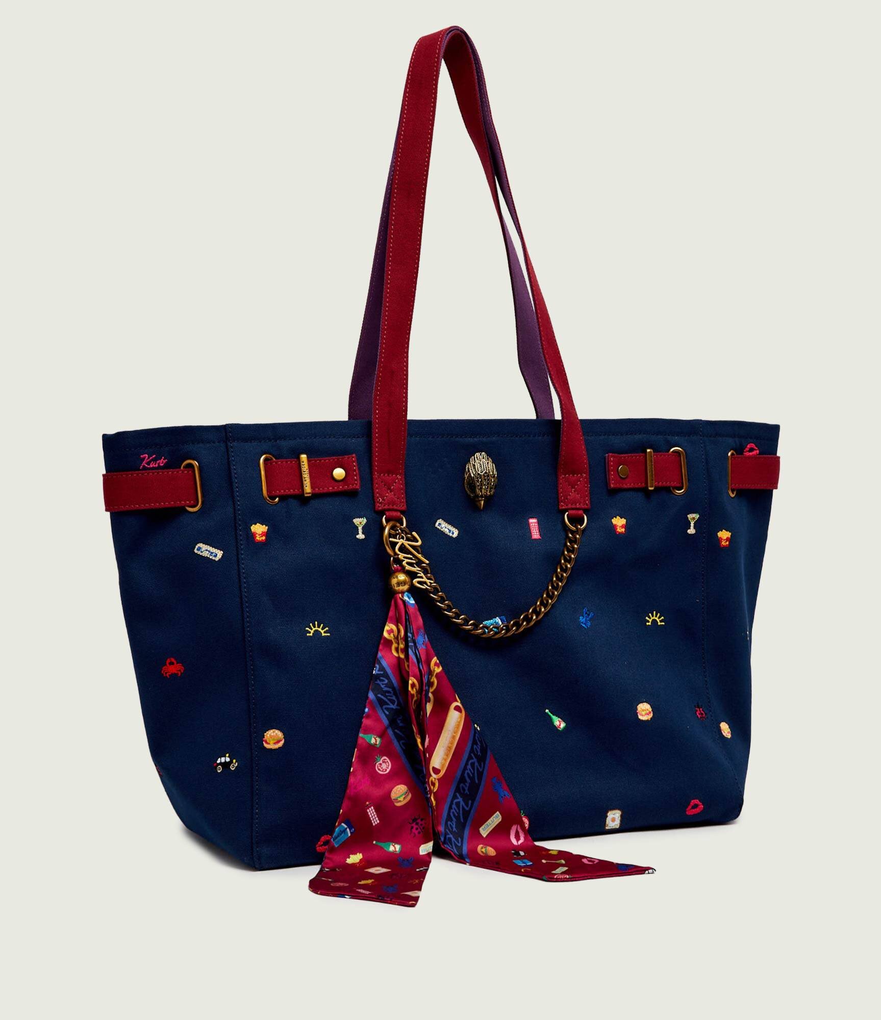 Kurt Geiger Geantă shopper + eșarfă pătrată Sloane